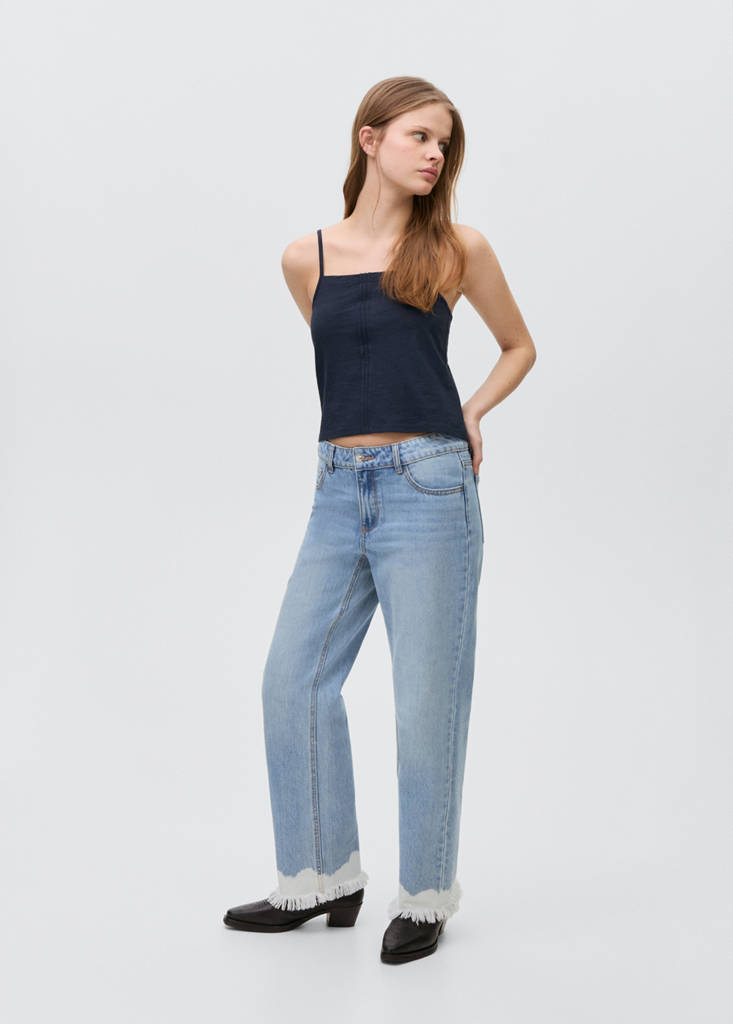 Pleat detailed top — Dark Navy