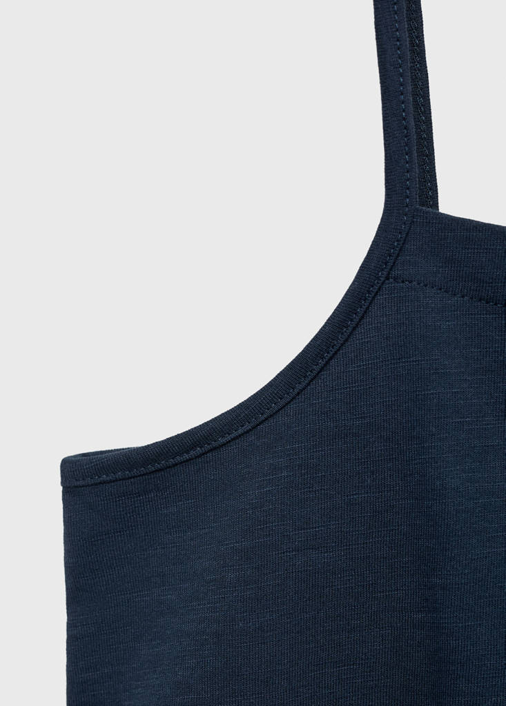 Pleat detailed top — Dark Navy