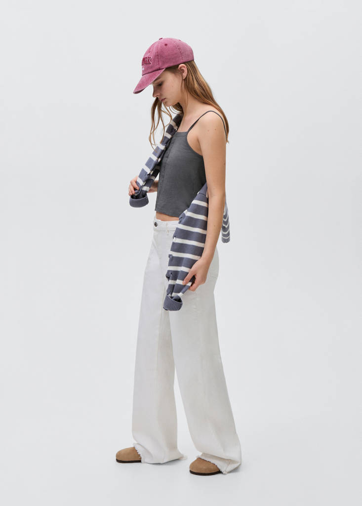 Pleat detailed top — Charcoal