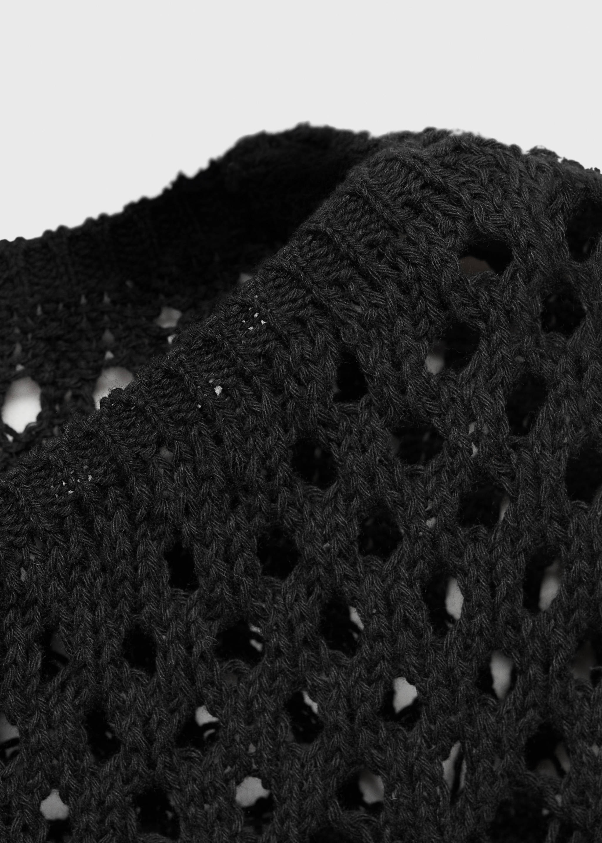 Fringed detail sweater with lace accents - Details of the article 8