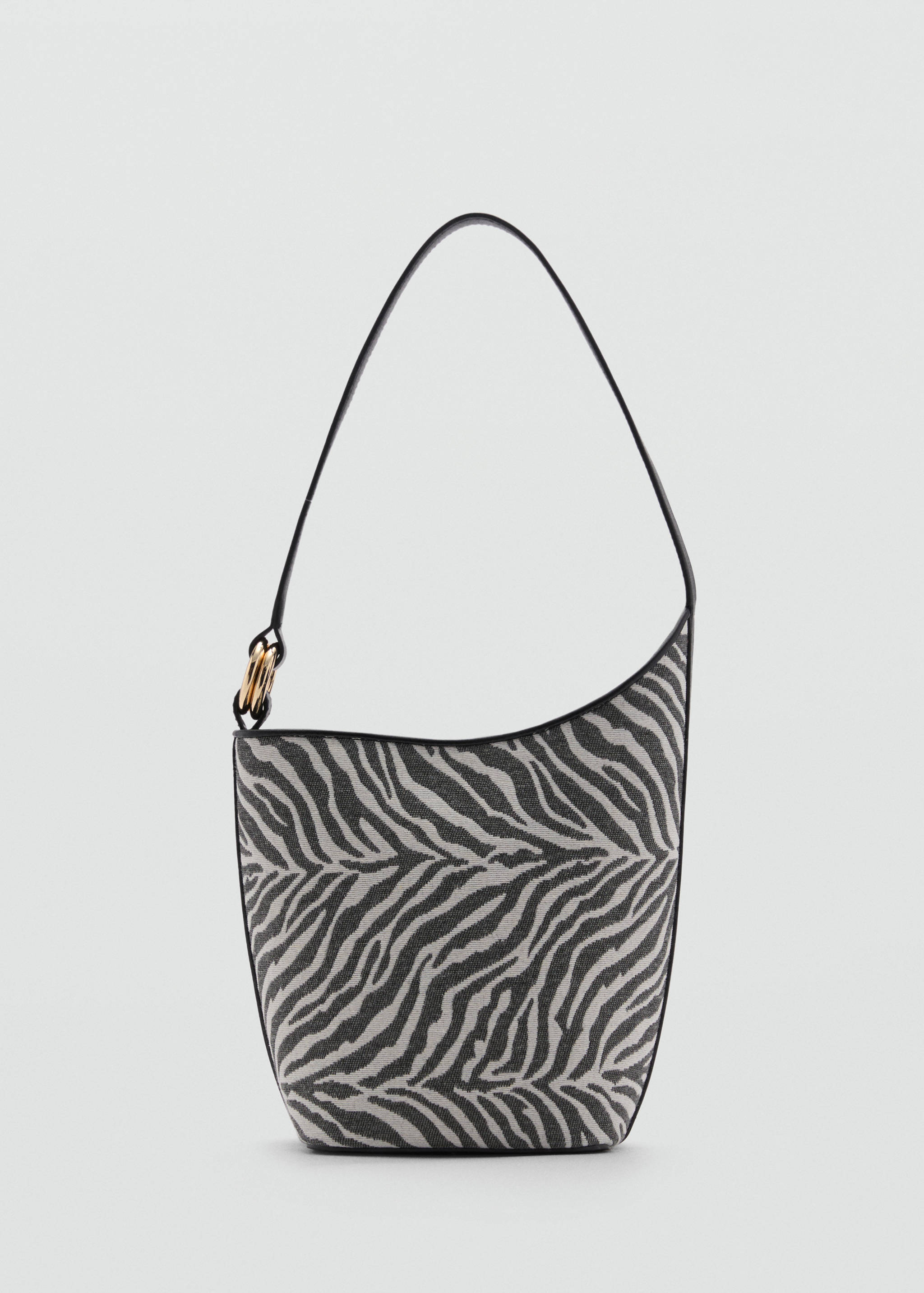 Large zebra-print bucket bag - Article without model
