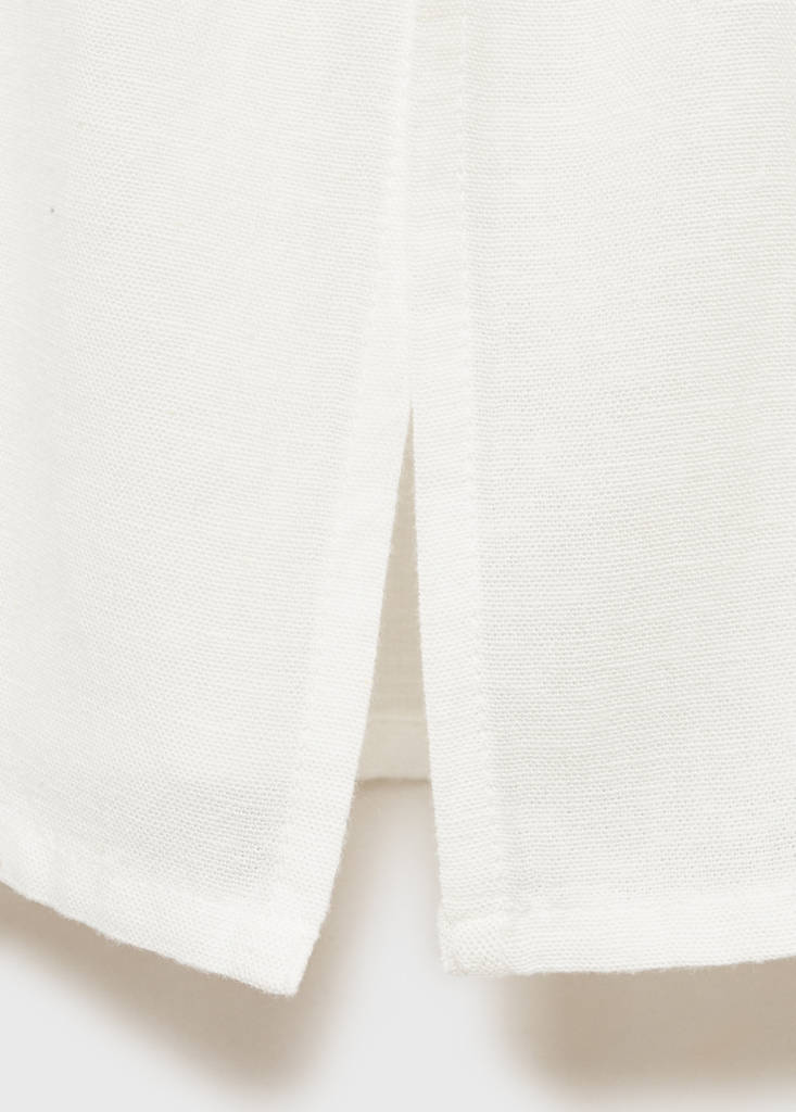 Slit knit top — Off White