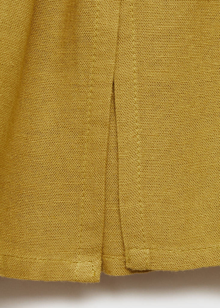 Slit knit top — Olive Green