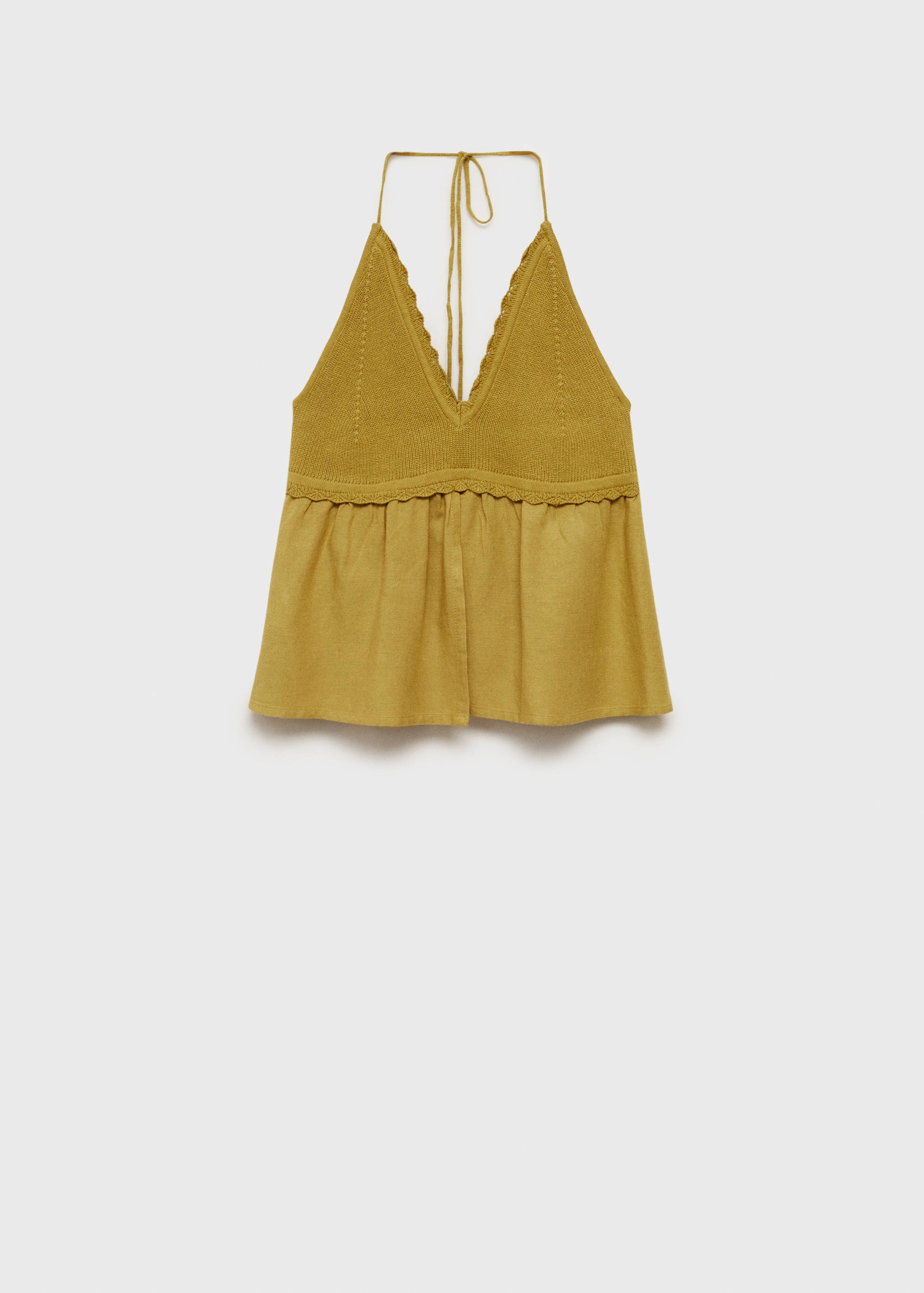 Slit knit top - Article without model