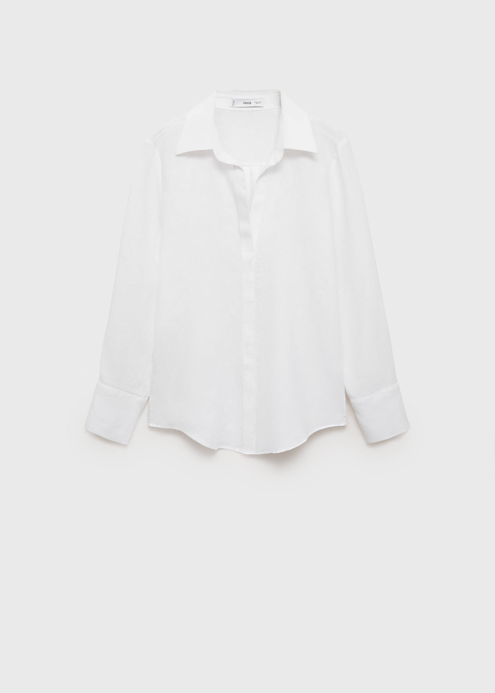 Linen-blend shirt - Article without model