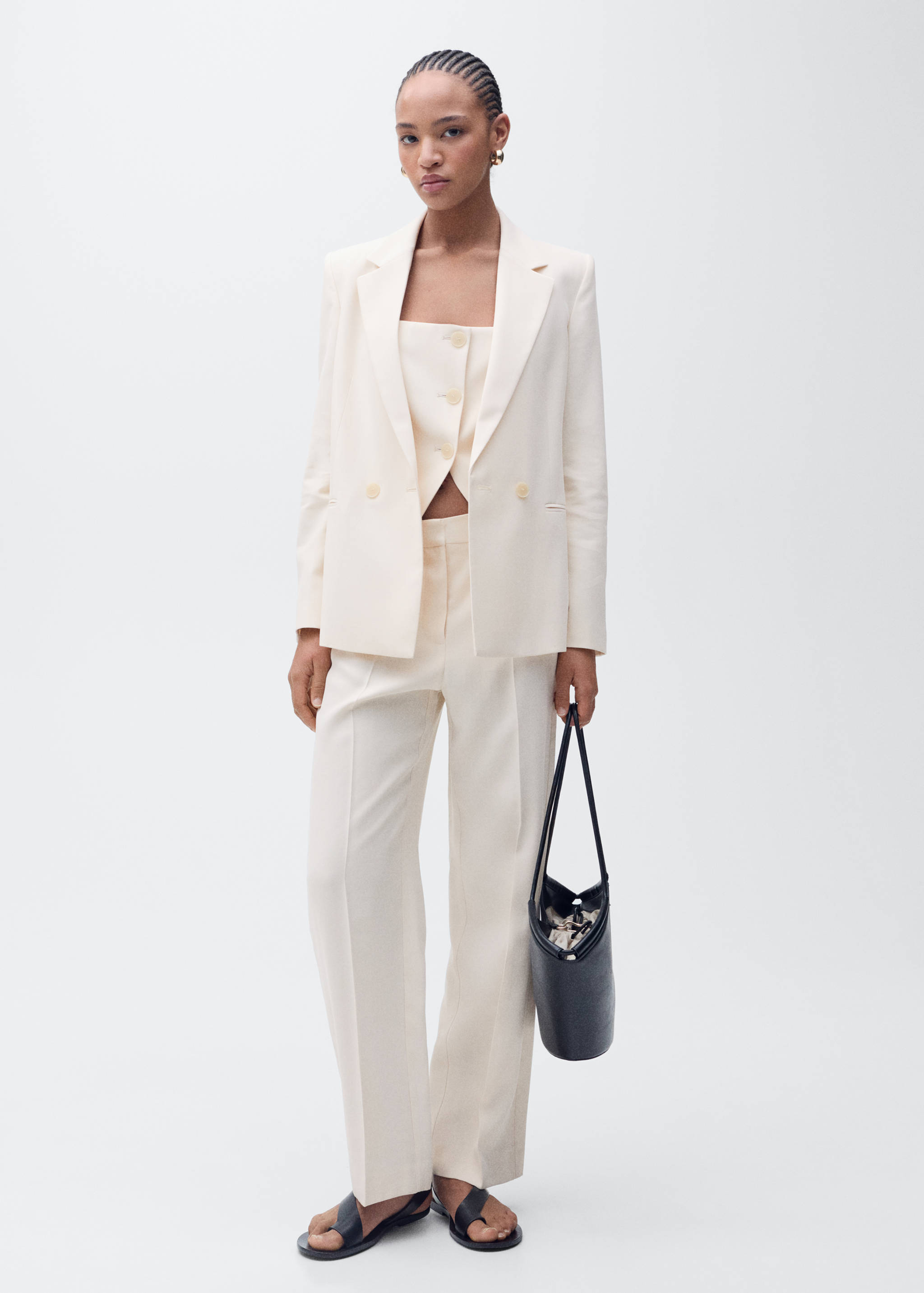 Straight-fit suit blazer - General plane