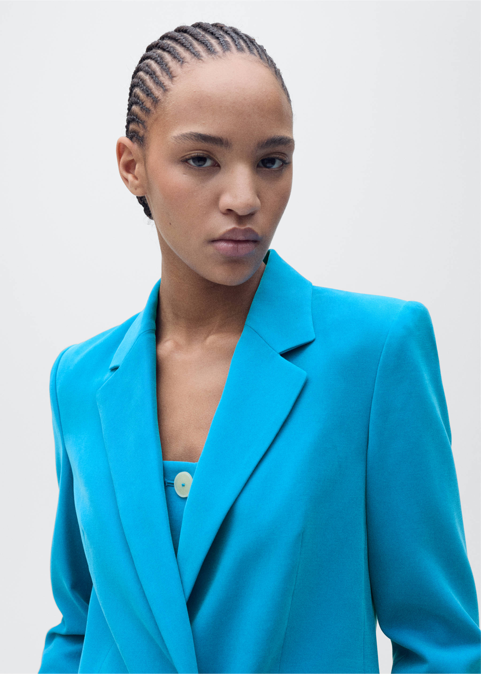 Blazer costume droit - Détail de l'article 1, Bleu. Ref: 87095735-00.