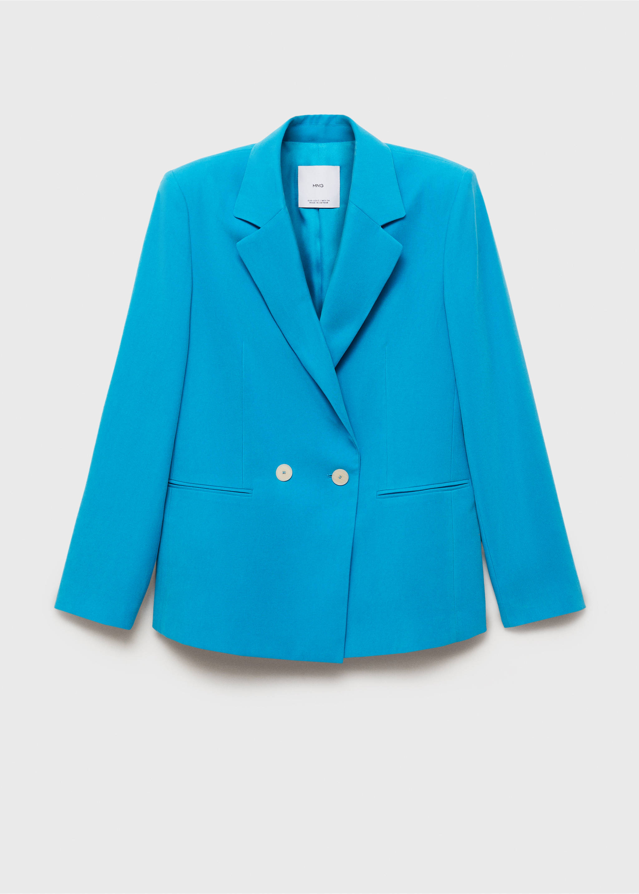 Blazer completo dritto - Articolo senza modello, Blu. Ref: 87095735-00.