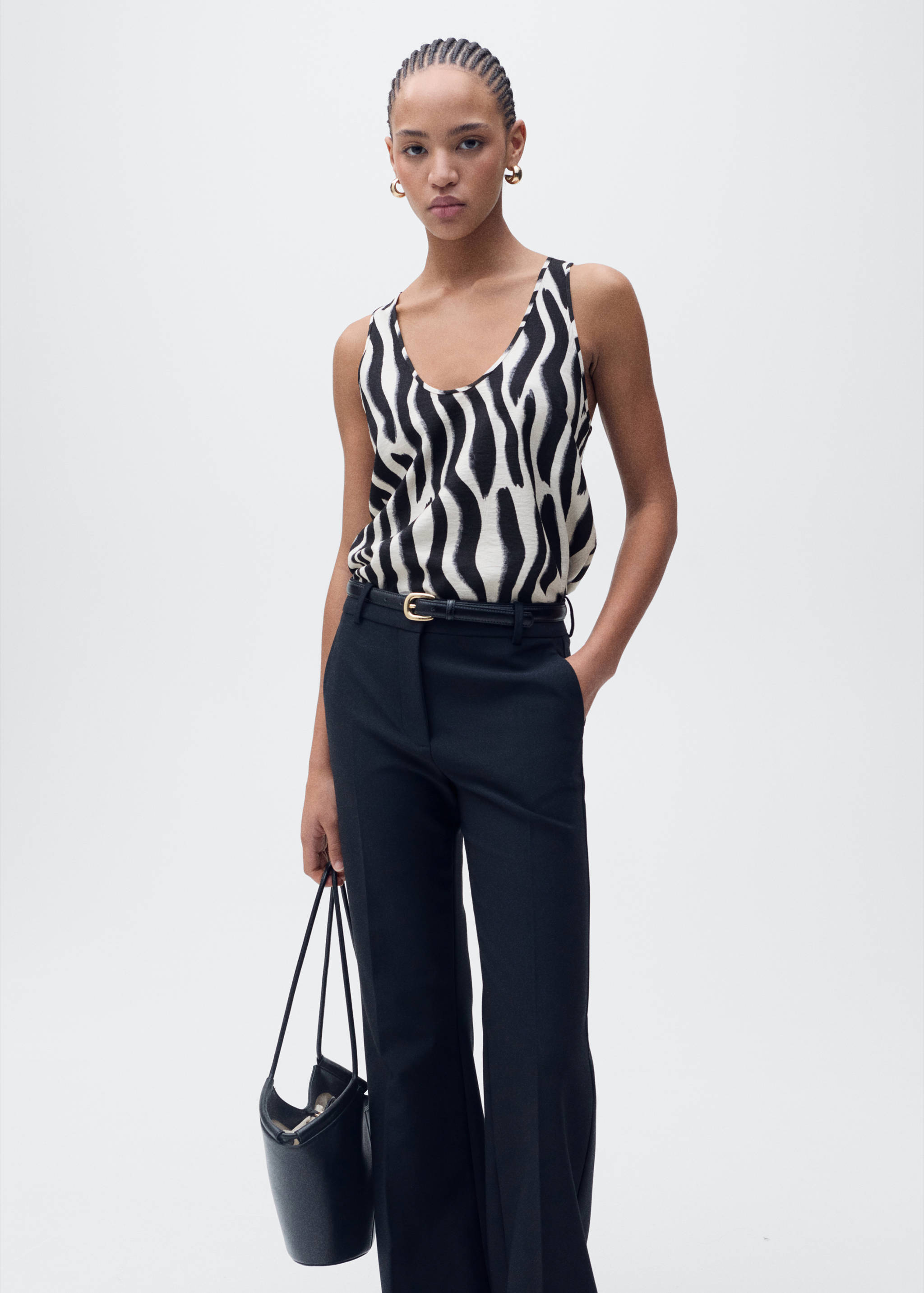 Zebra-print strappy top - Details of the article 6