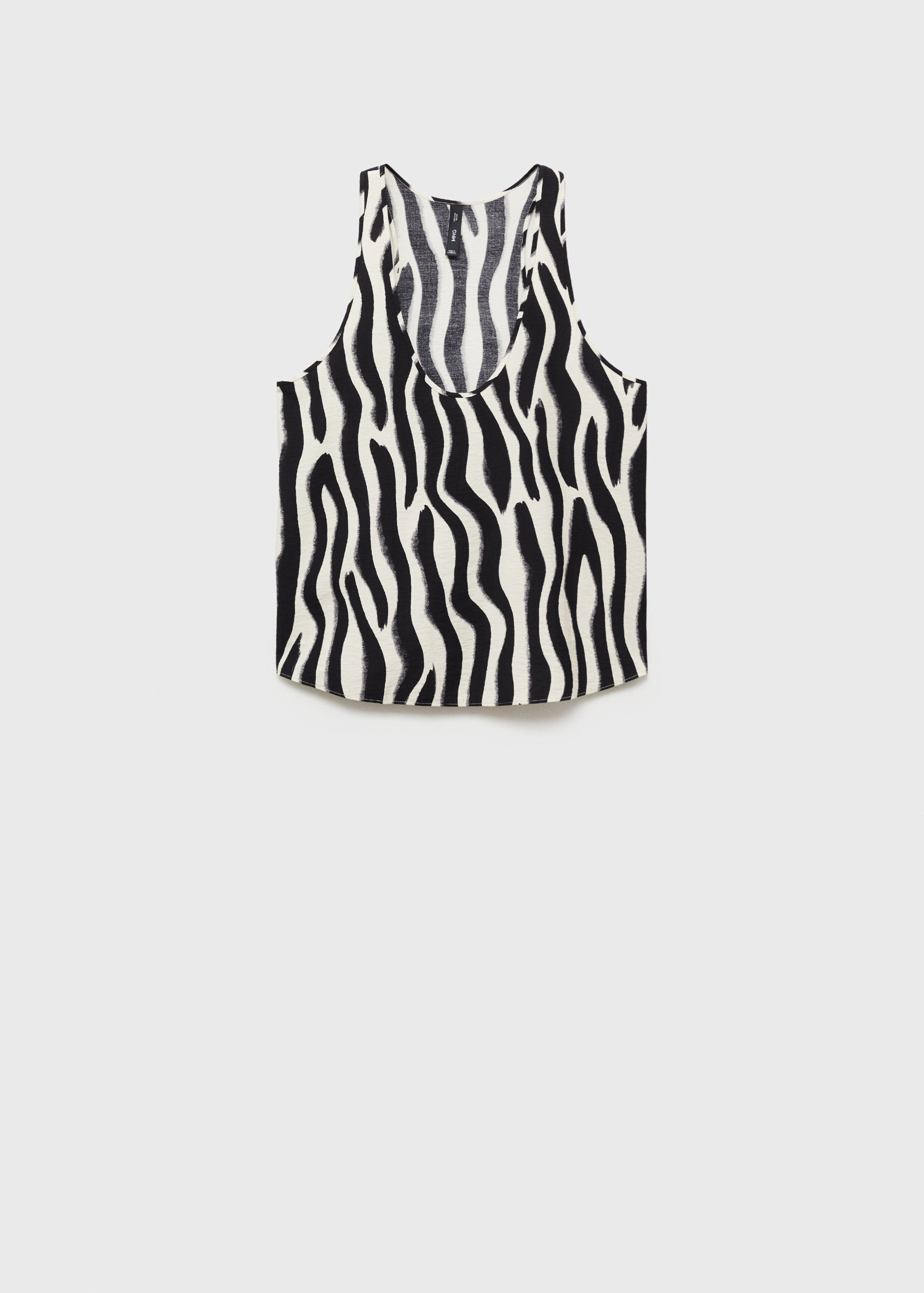 Zebra-print strappy top - Article without model