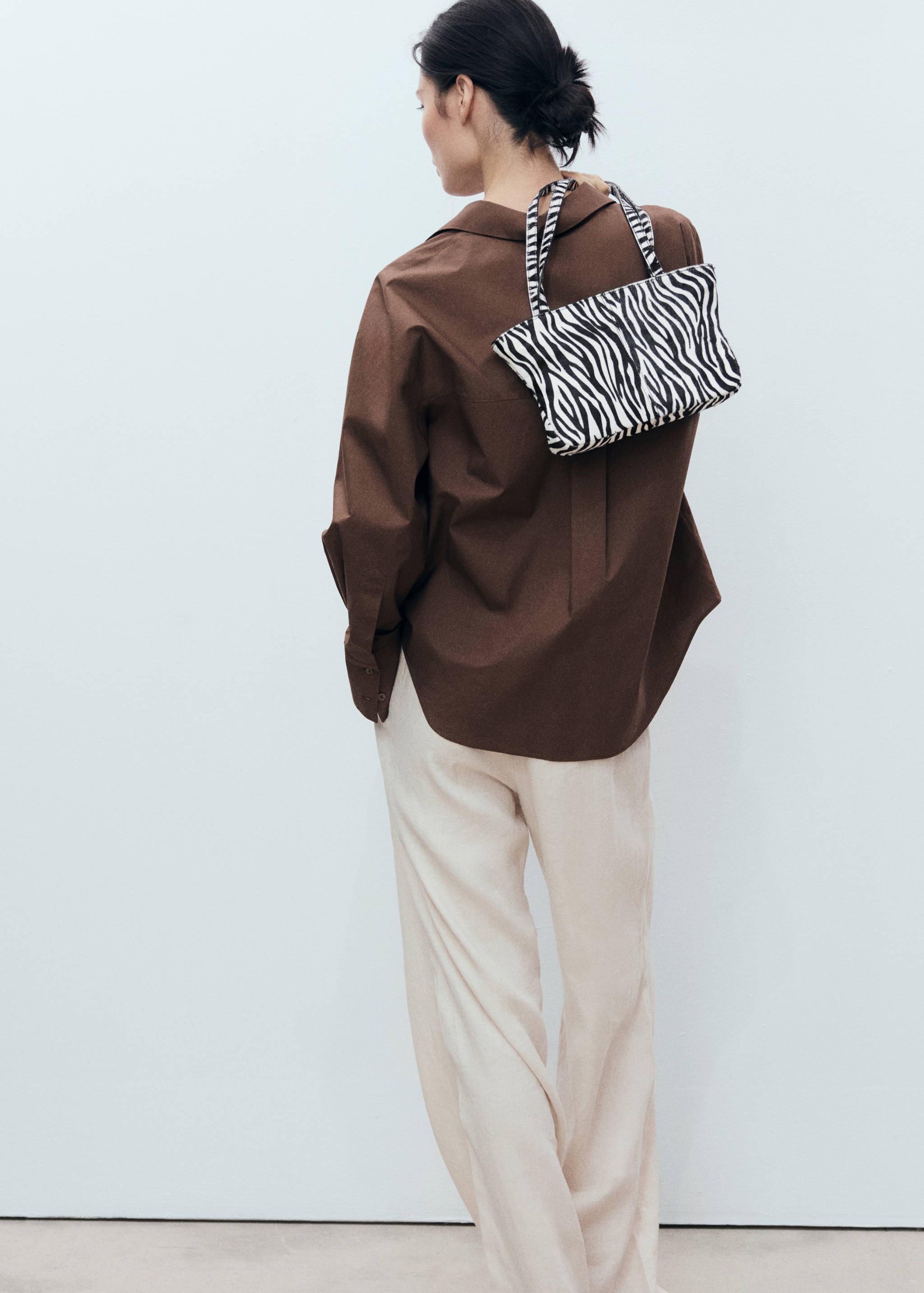 Zebra-print leather bag - Details of the article 9