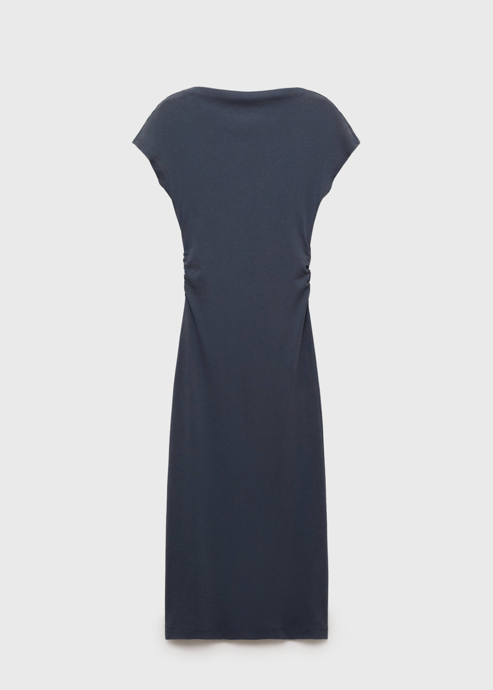 Vestido midi com pormenor drapeado - Artigo sem modelo