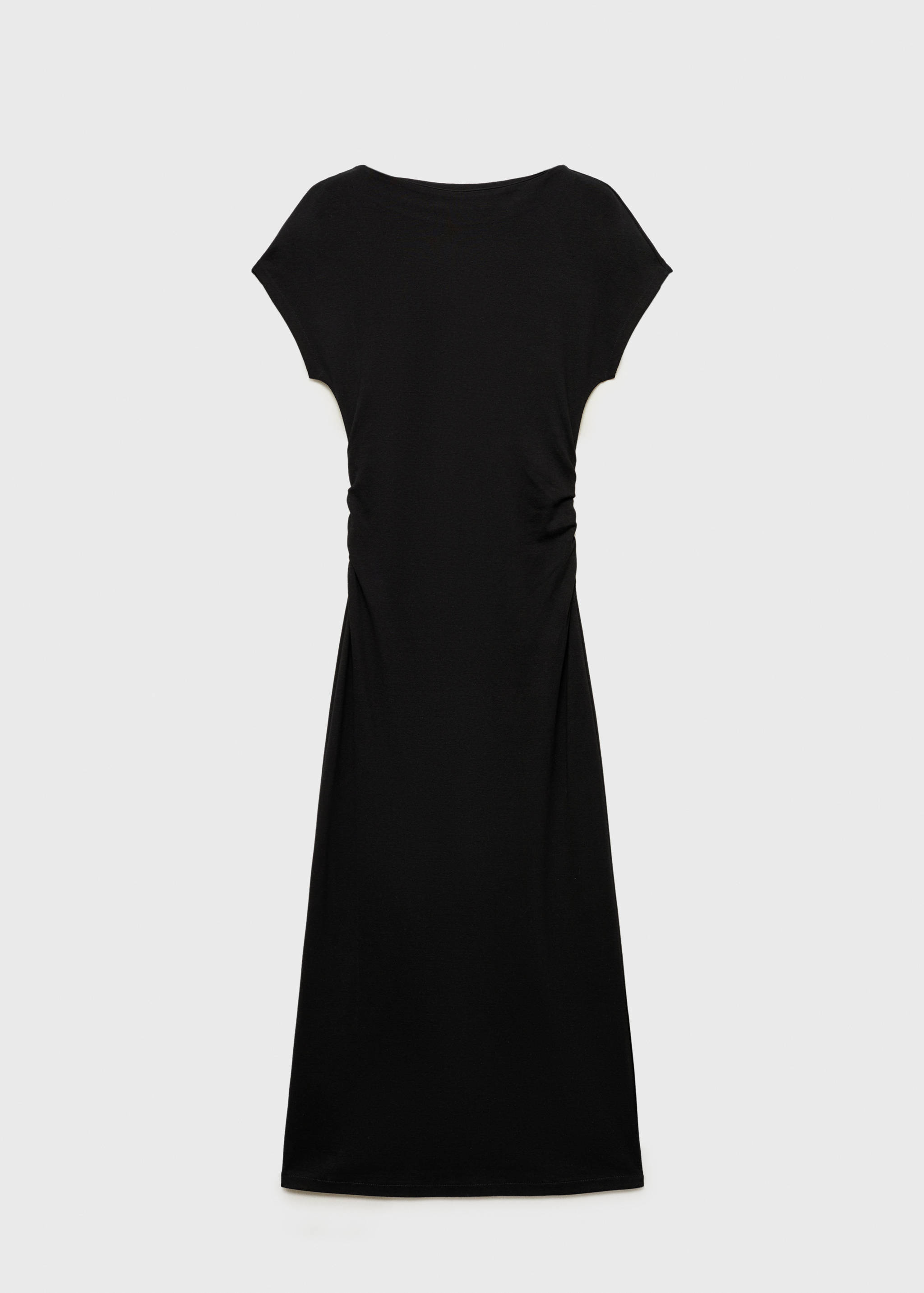 Vestido midi com pormenor drapeado - Artigo sem modelo