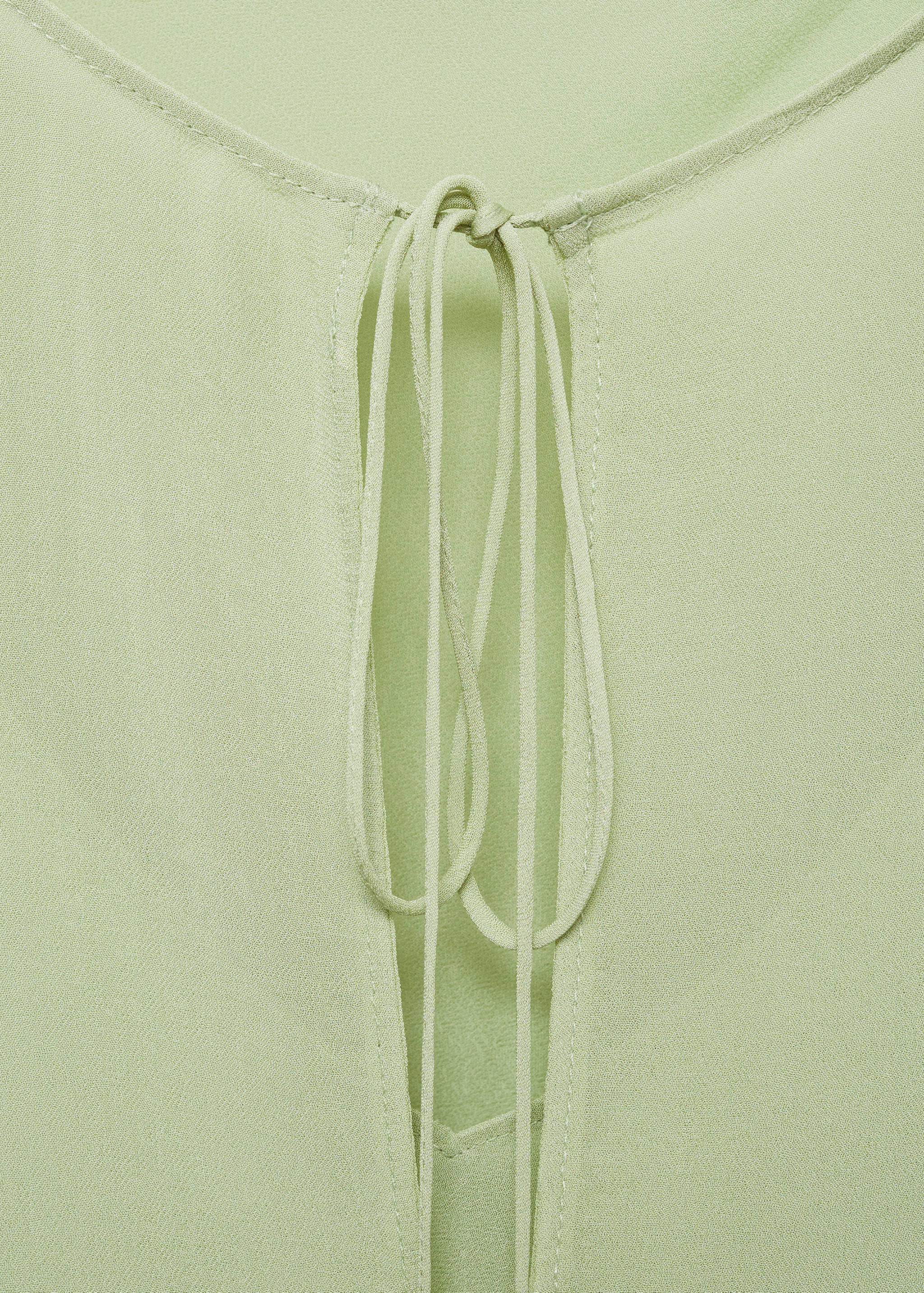 Combined blouse with bow detail - Details of the article 8