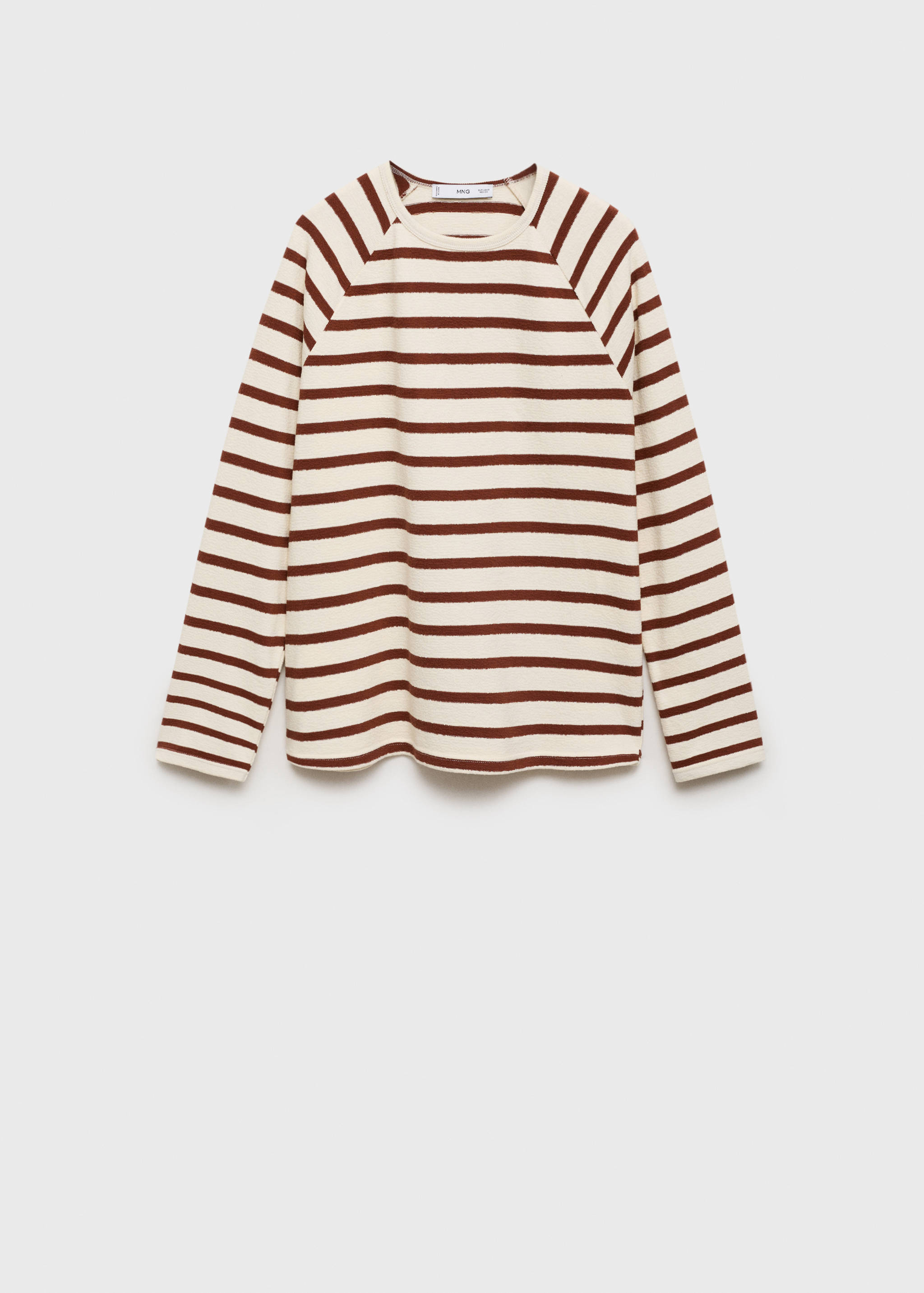 Striped round-neck sweatshirt - Article without model