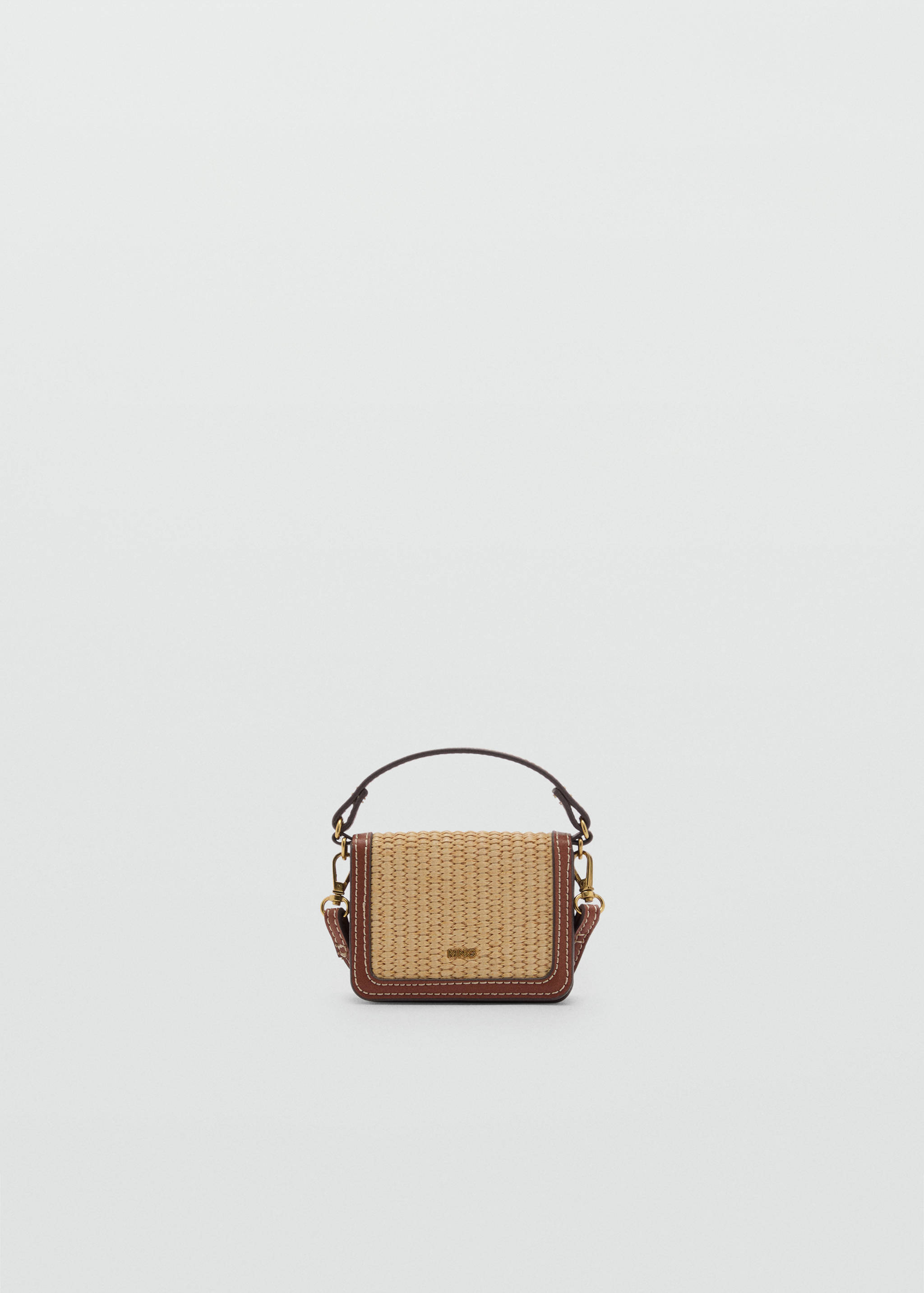 Raffia-effect crossbody purse - Article without model