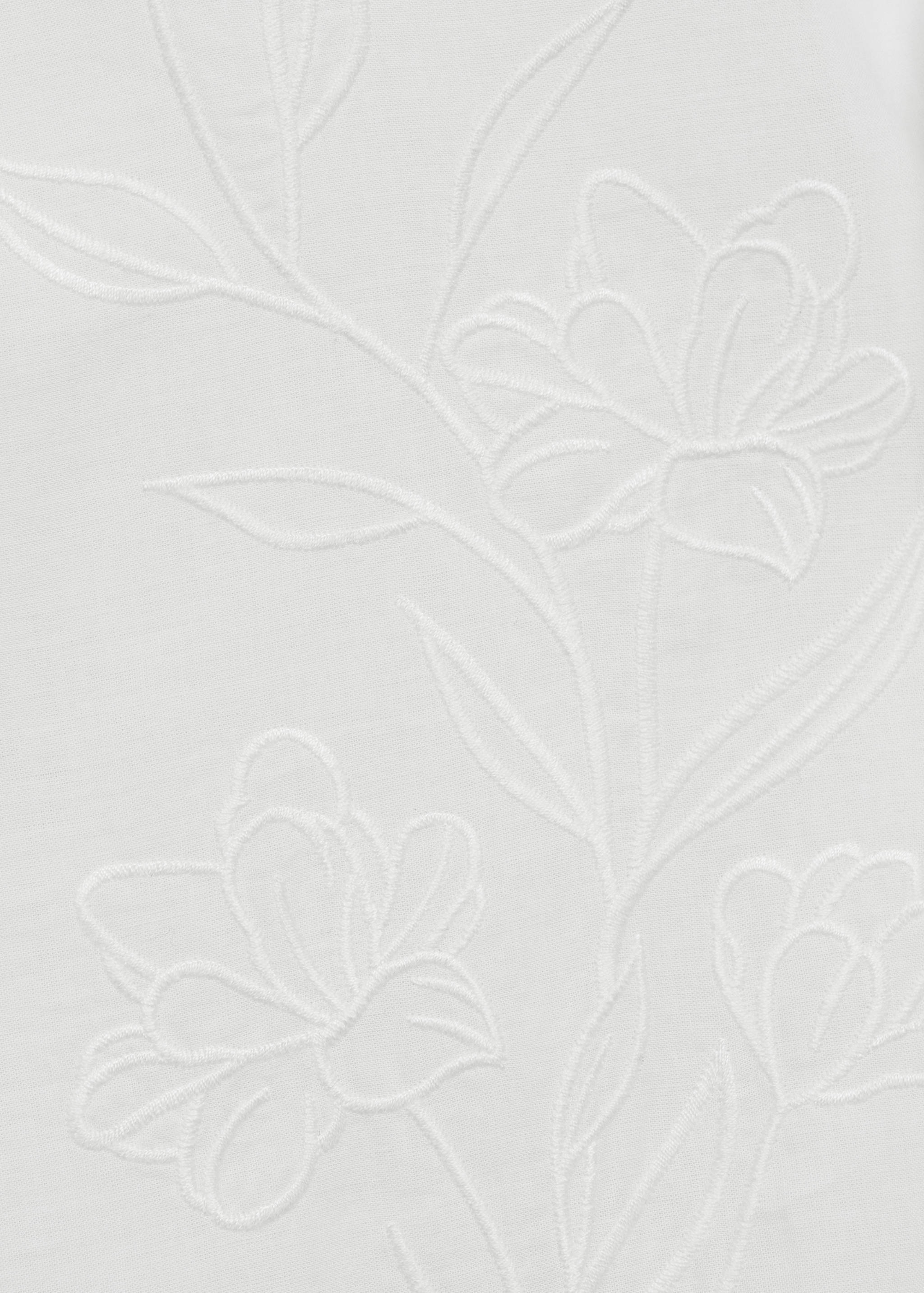 Camisa de noite de algodão bordada - Pormenor do artigo 0