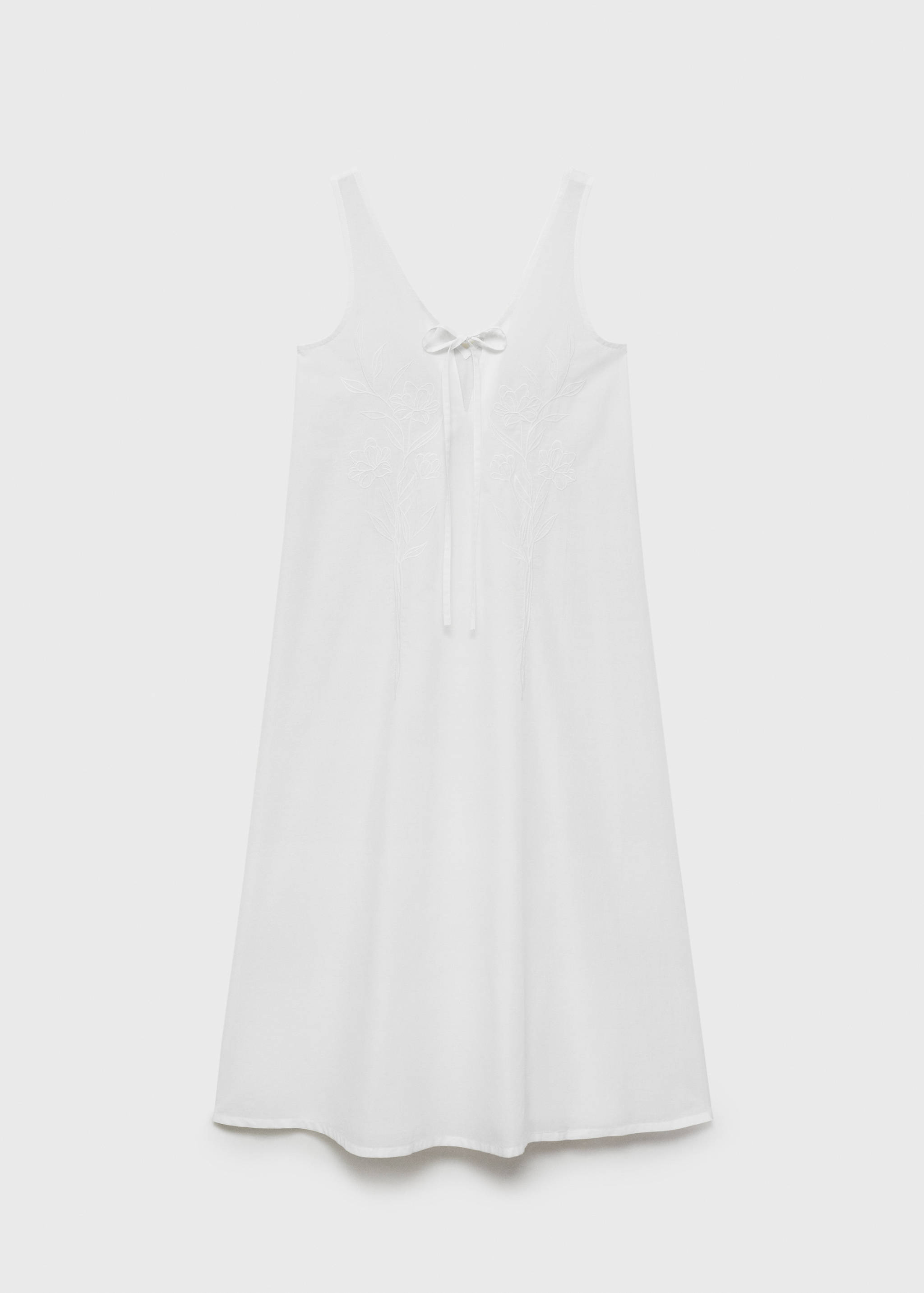 Embroidered cotton nightgown - Article without model
