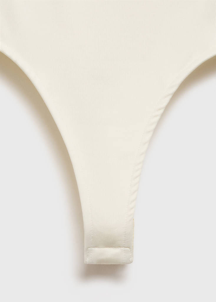 Sleeveless fitted bodysuit — Off White
