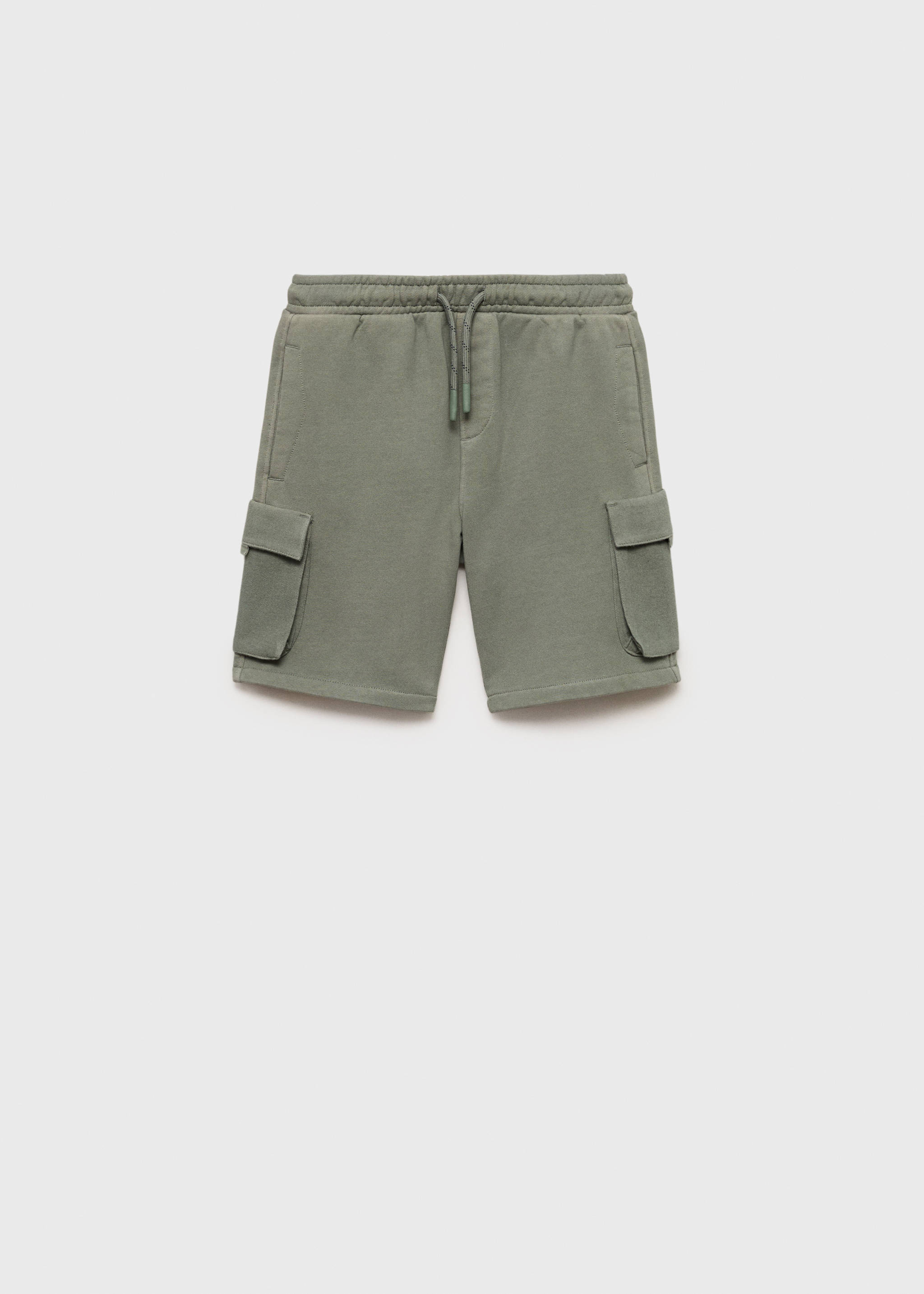 Drawstring cargo Bermuda shorts - Article without model
