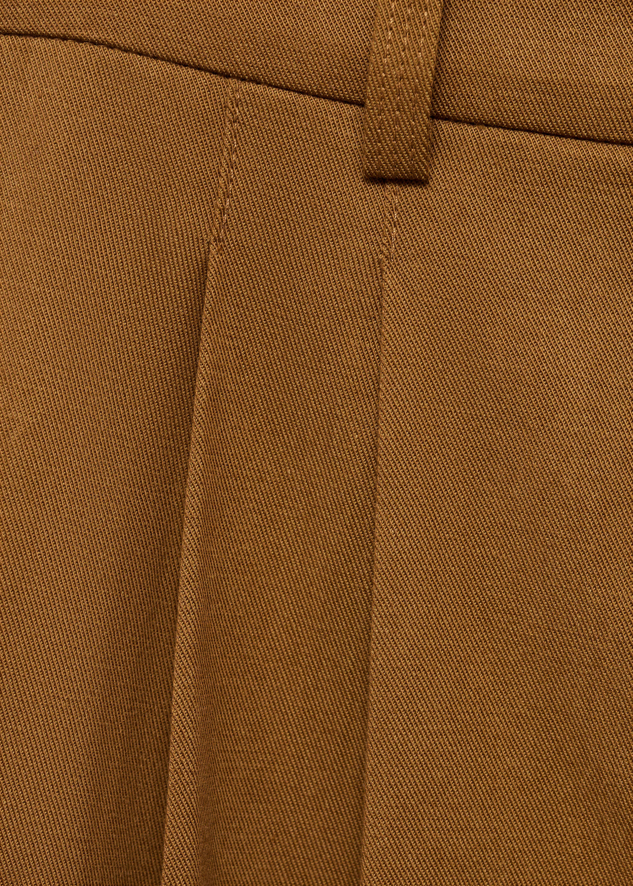 Wide leg trousers in cotton and lyocell blend - Details of the article 8