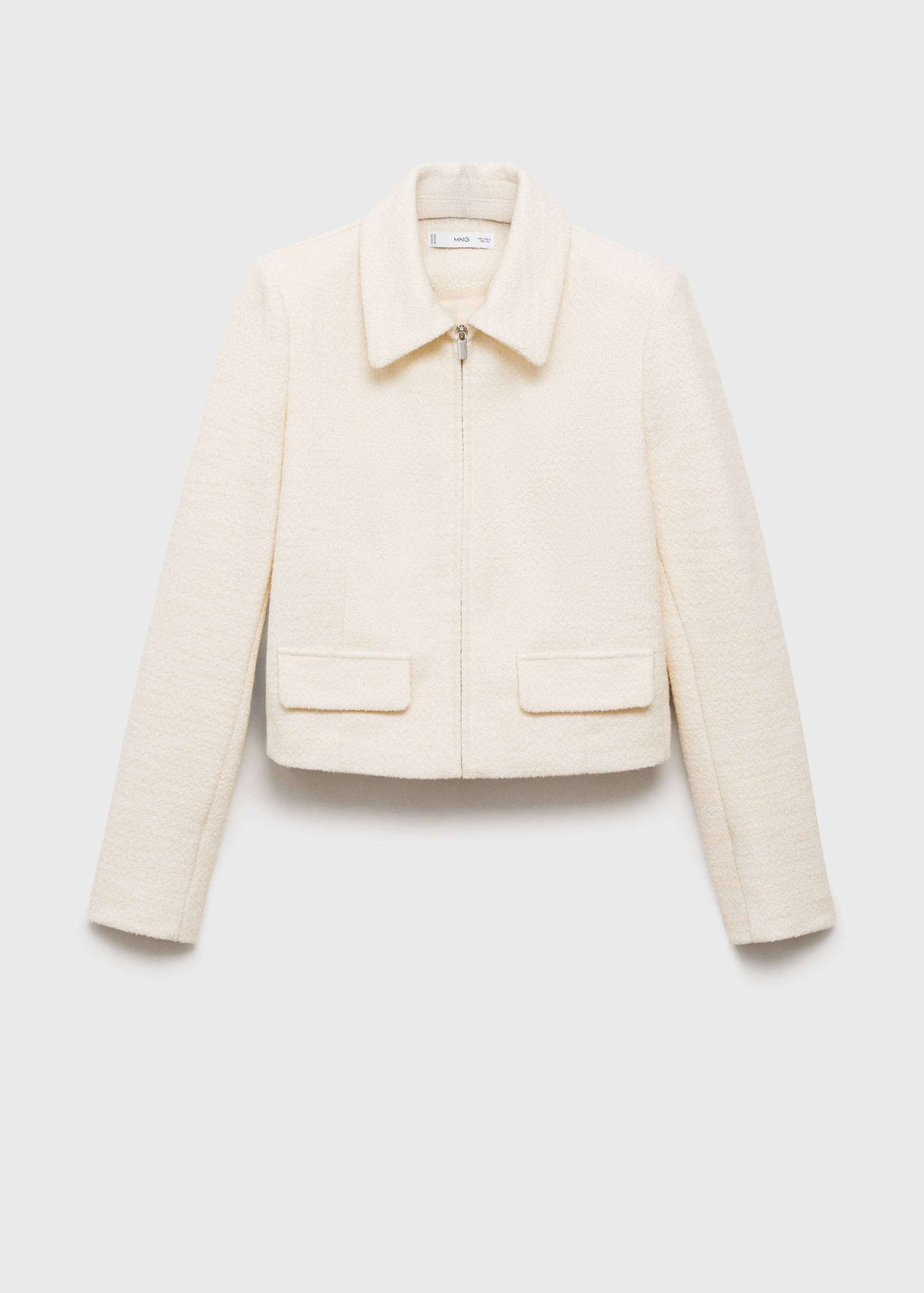 Cotton-blend jacket with lapel - Article without model