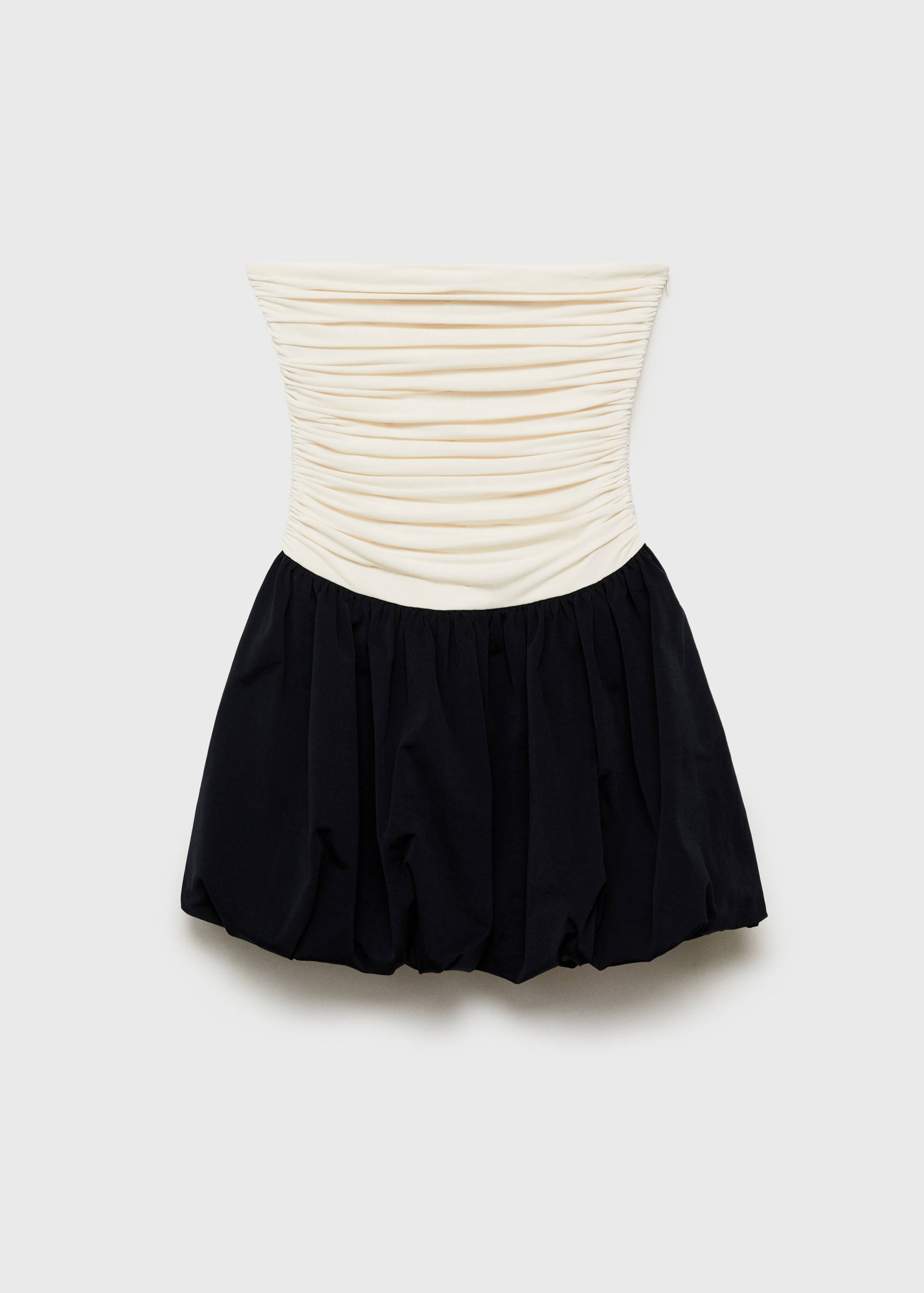Vestido falda globo cuerpo drapeado - Artículo sin modelo