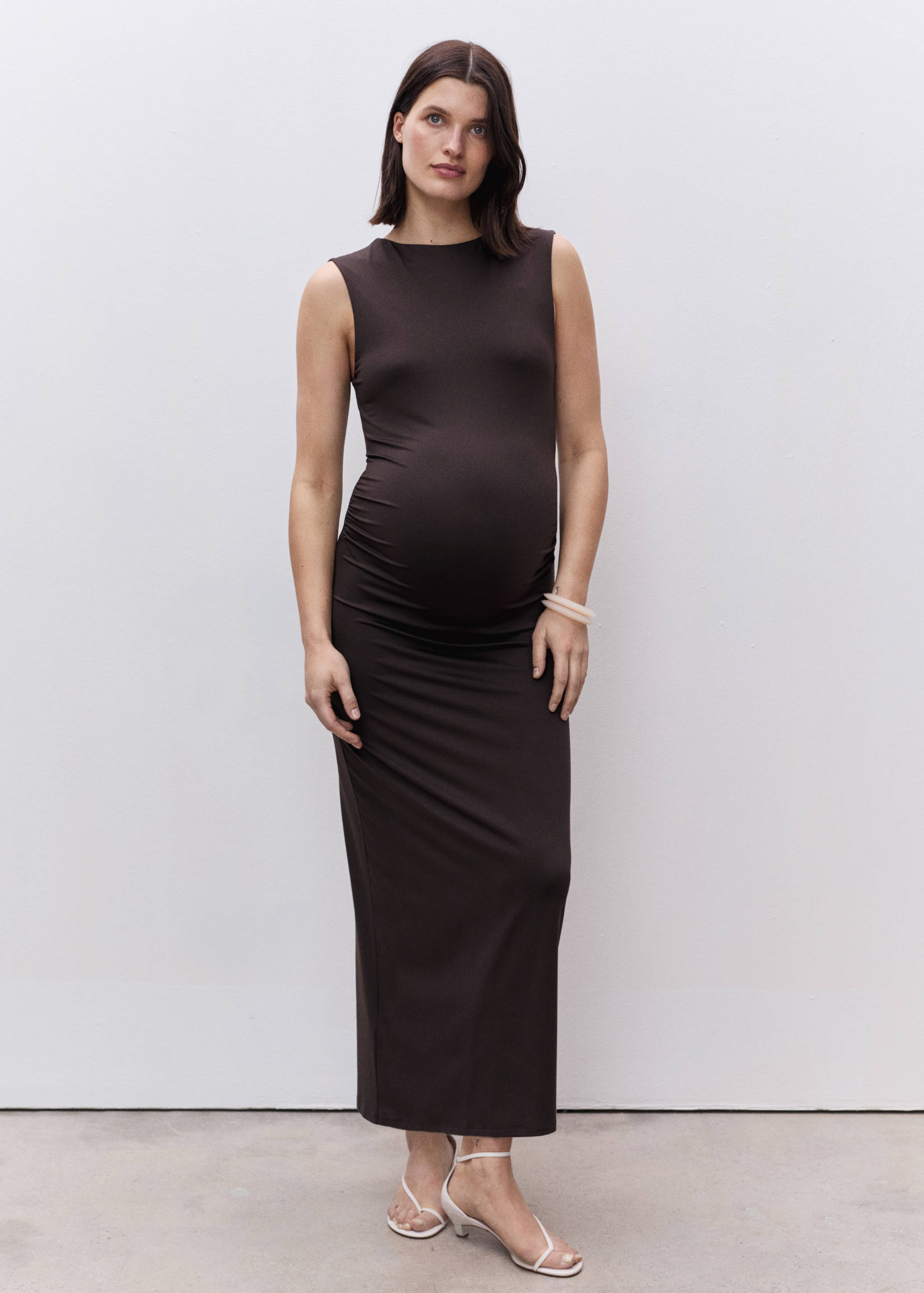 Long maternity dress - General plane