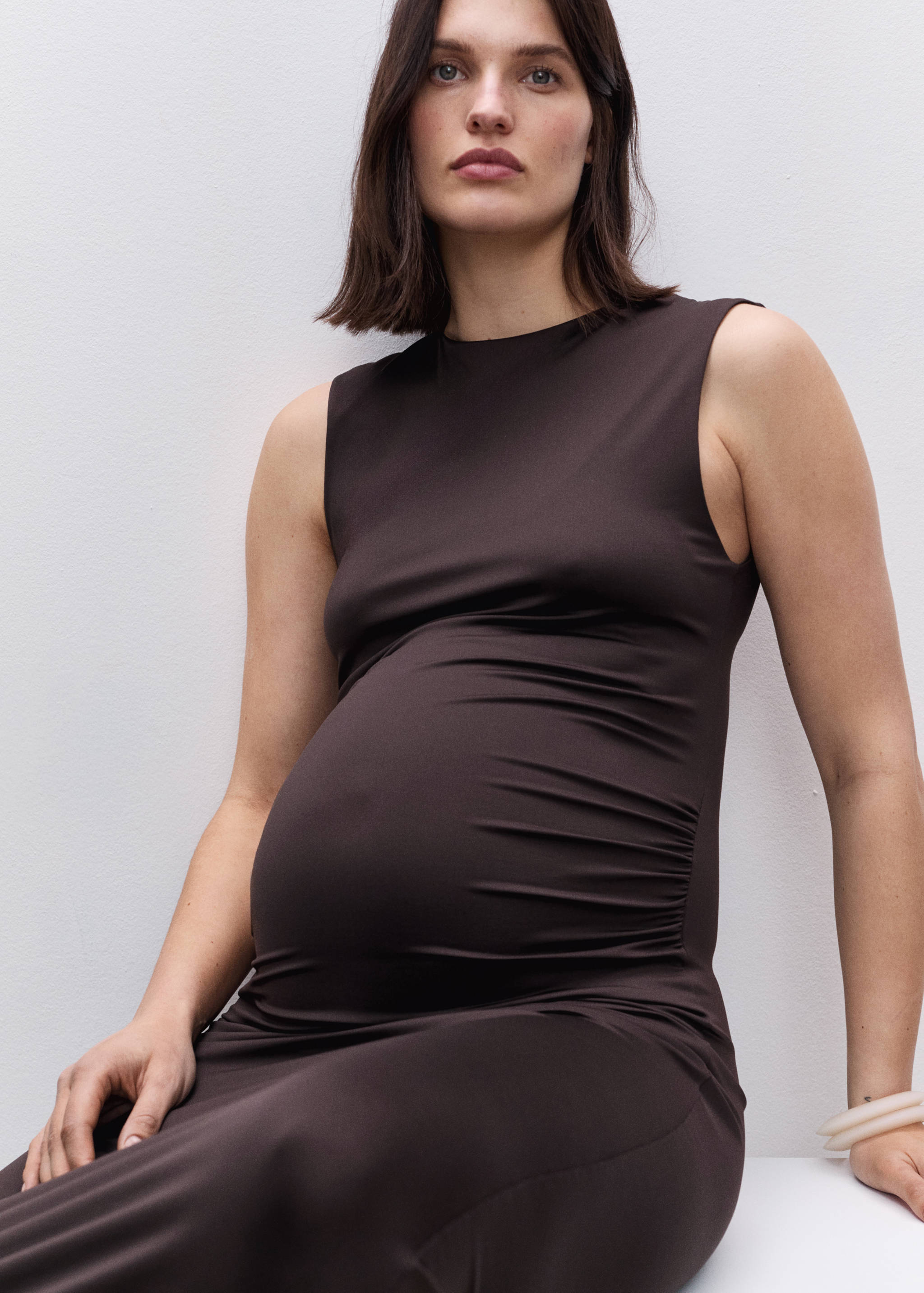 Long maternity dress - Details of the article 1