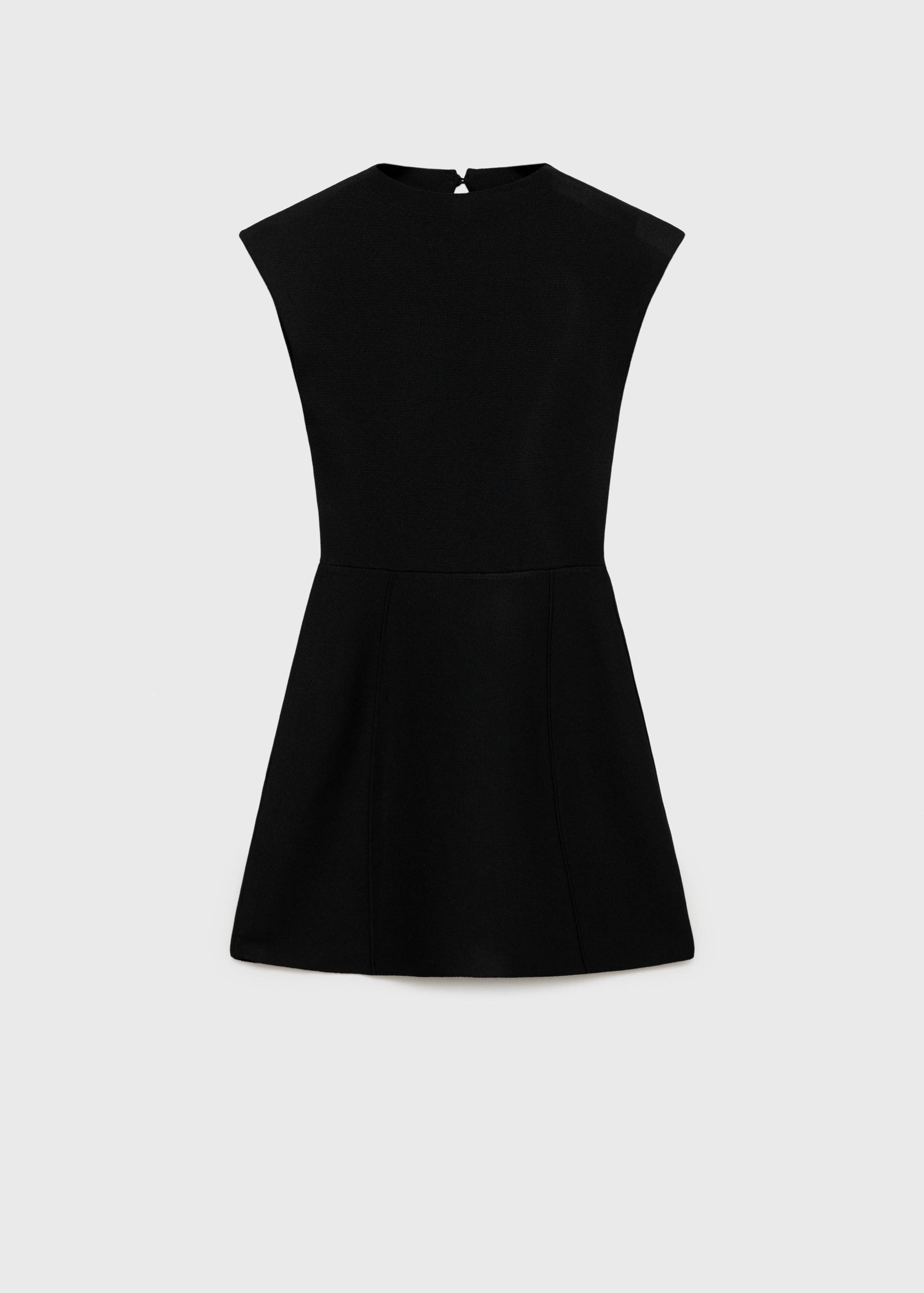 Peplum dress with perkins collar - Article without model