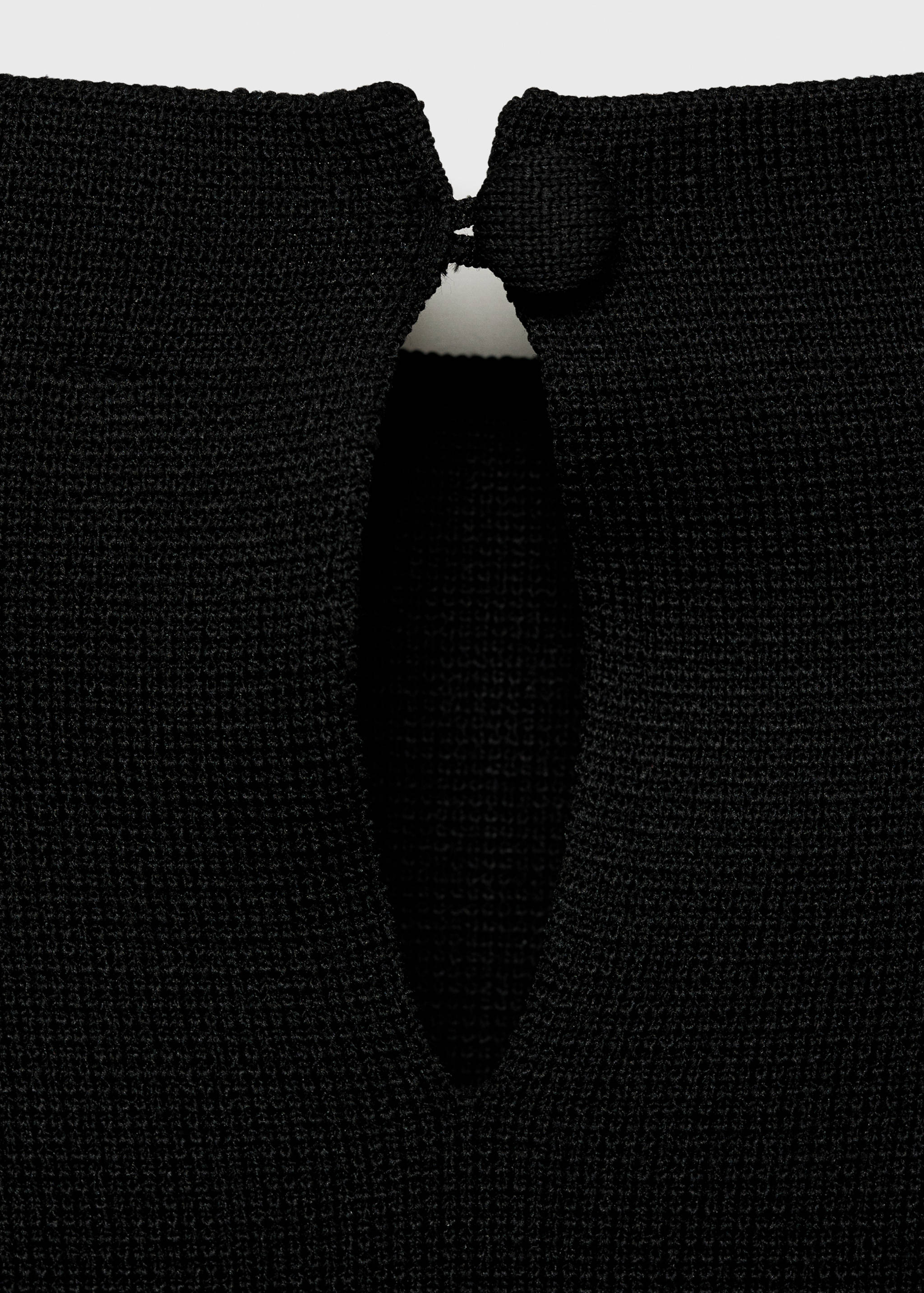 Peplum dress with perkins collar - Details of the article 8