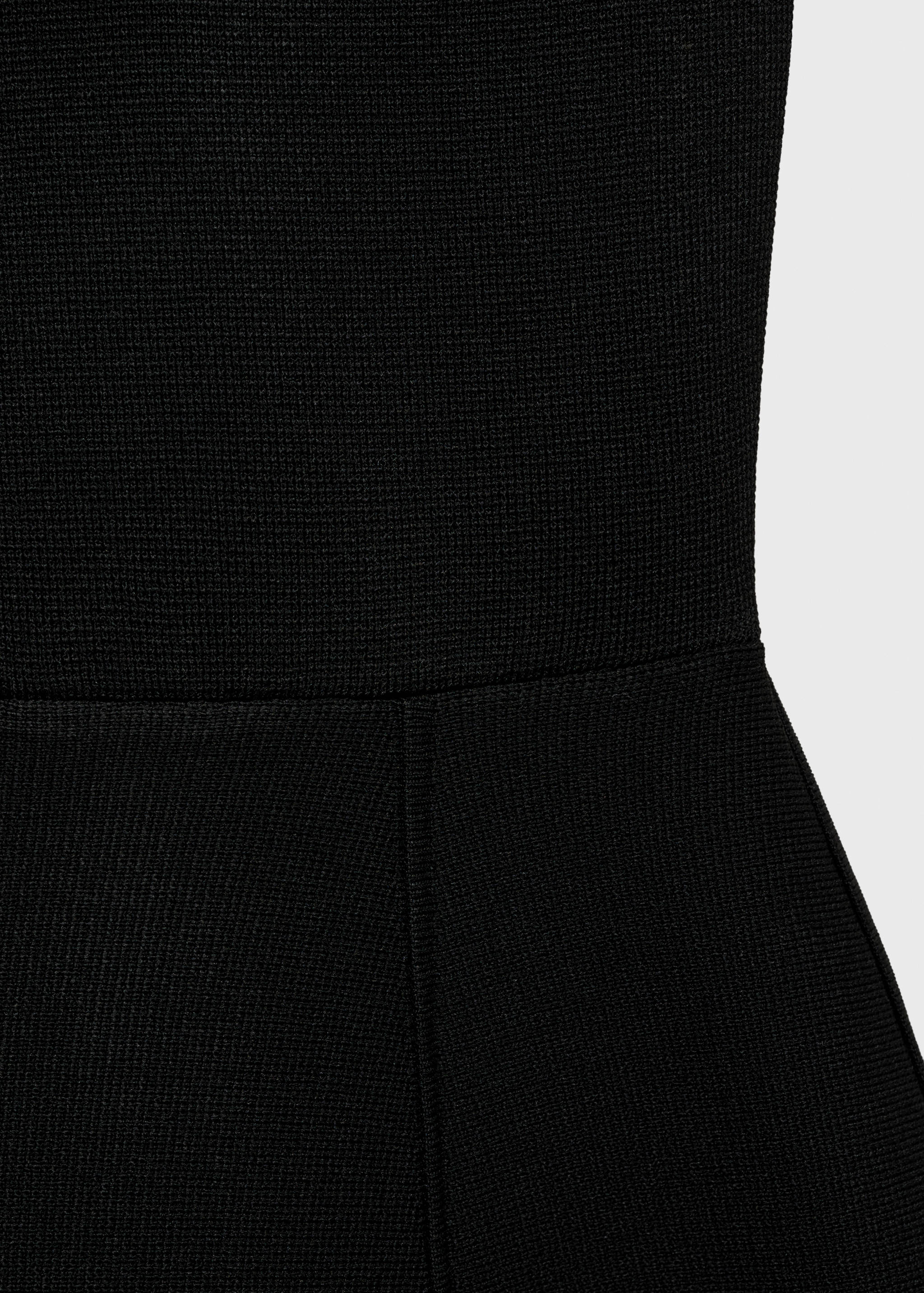 Peplum dress with perkins collar - Details of the article 0