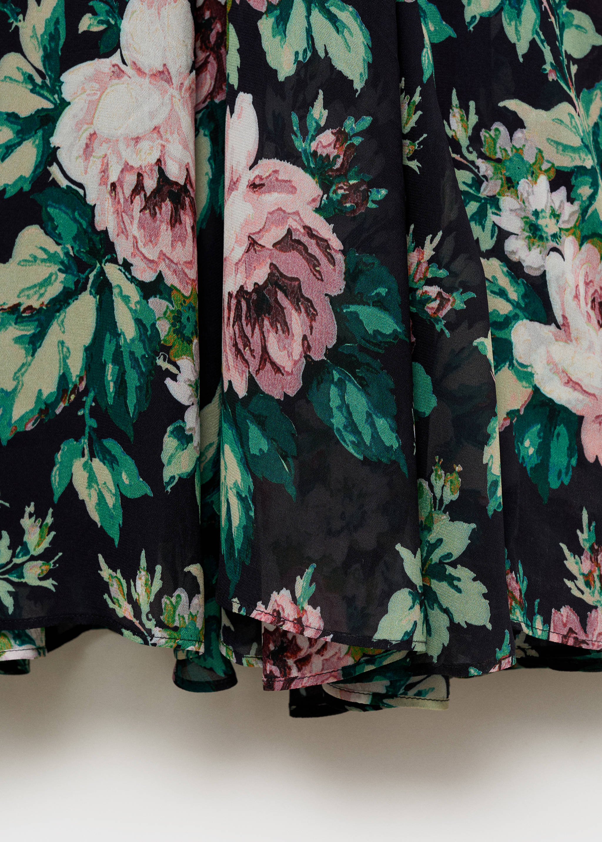 Vestido estampado floral volantes - Detalle del artículo 0