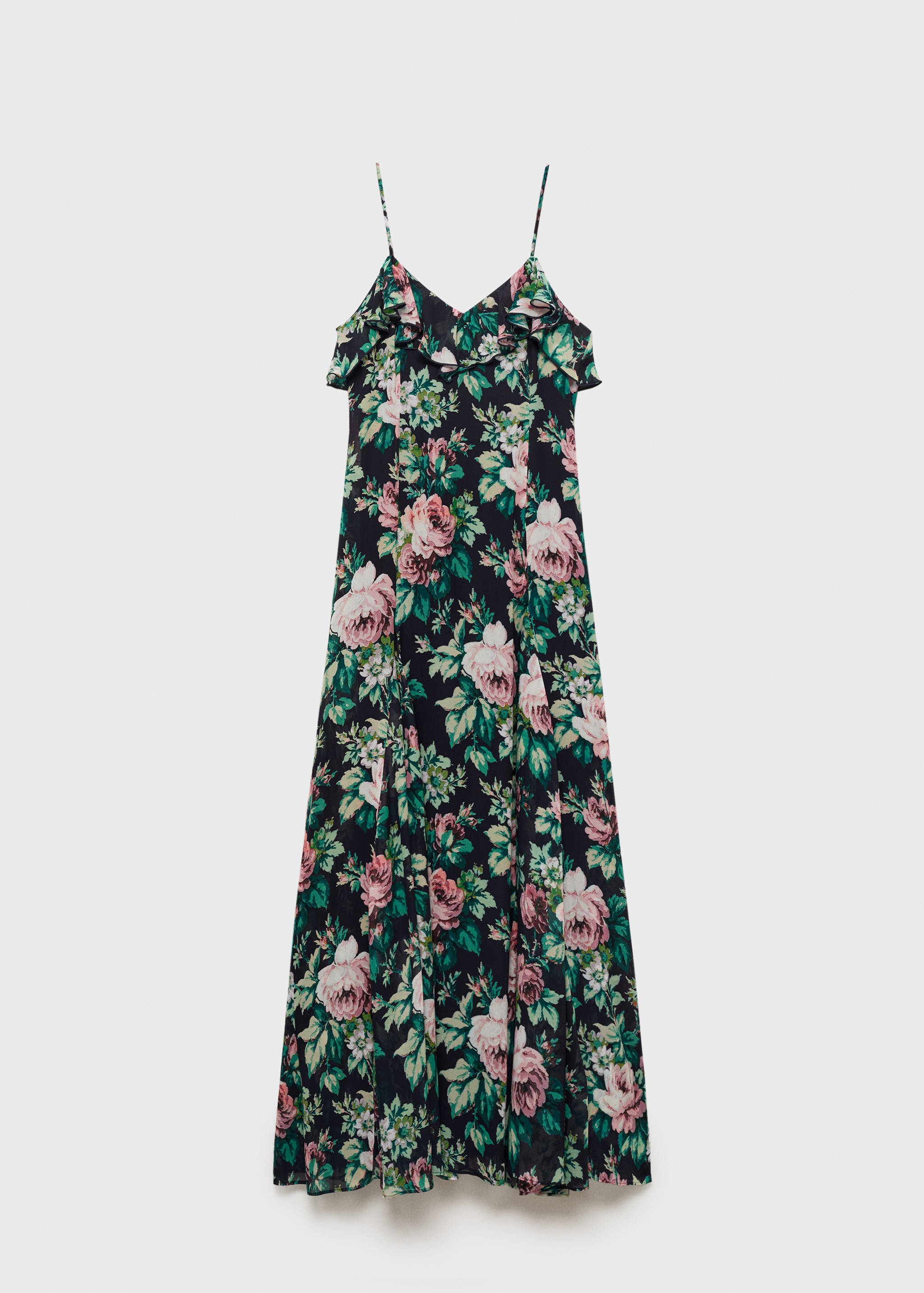 Robe à fleurs volantée - Article sans modèle