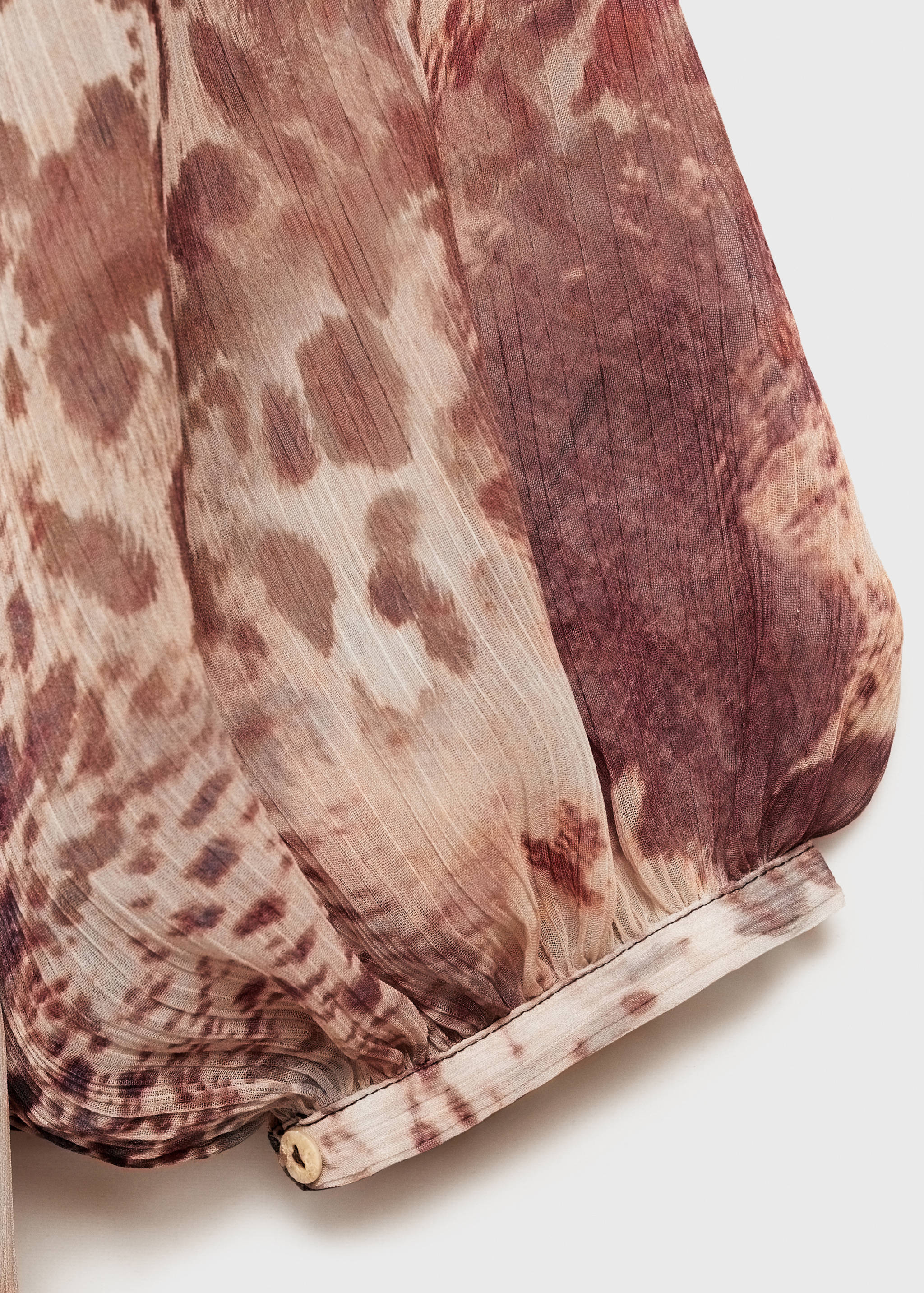 Vestido corto estampado volantes - Detalle del artículo 0