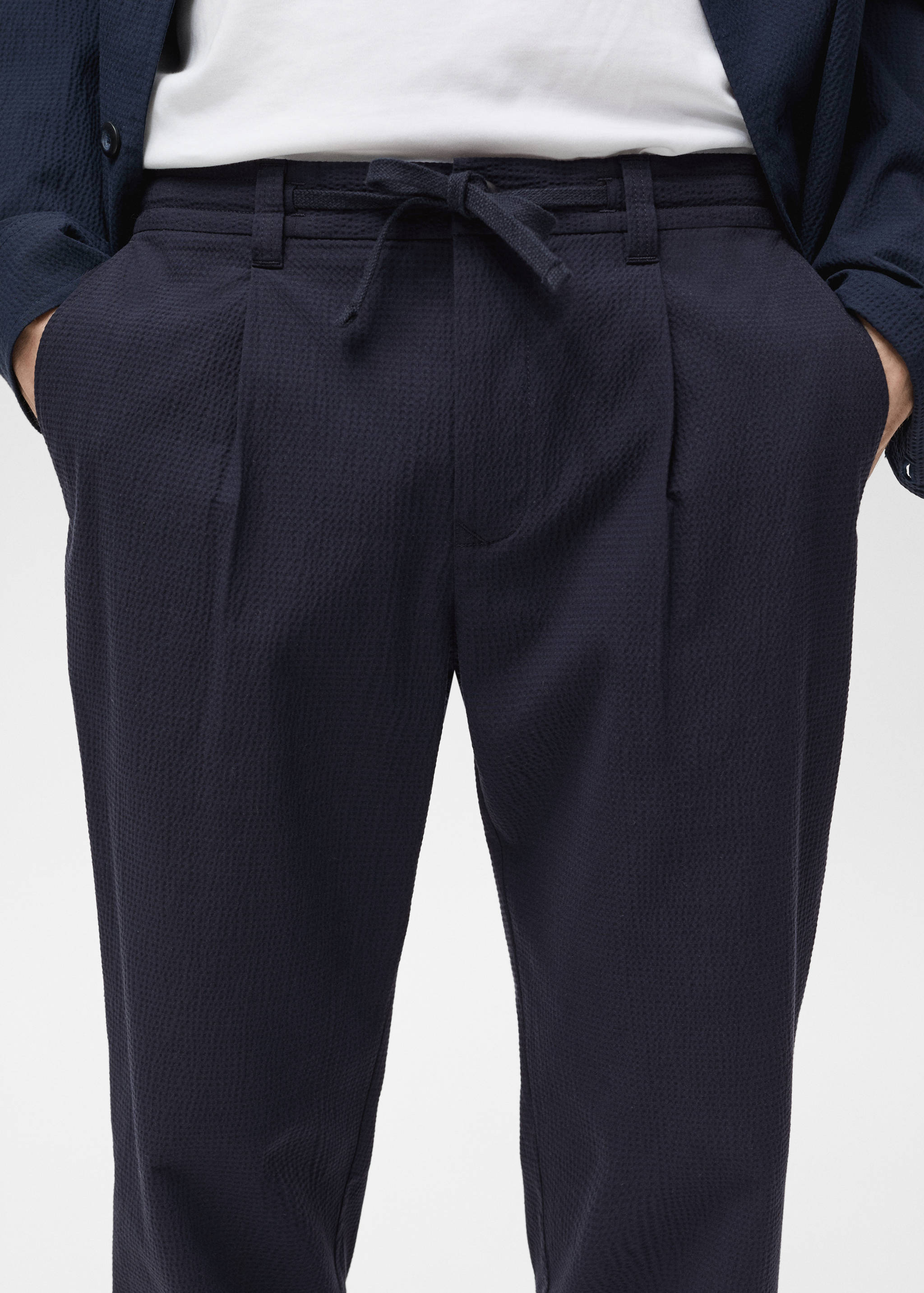 Seersucker cotton pants - Details of the article 6
