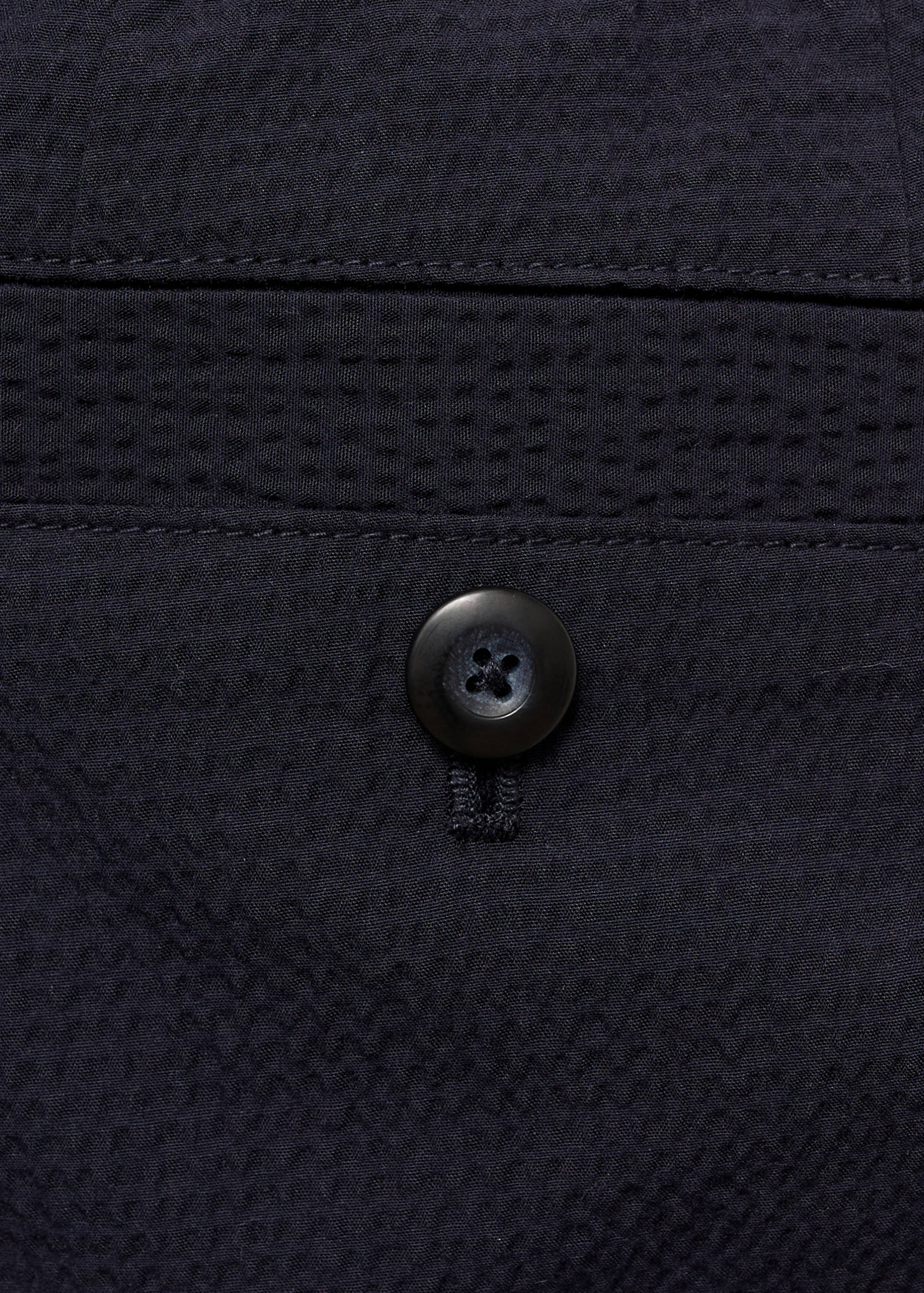 Seersucker cotton pants - Details of the article 0