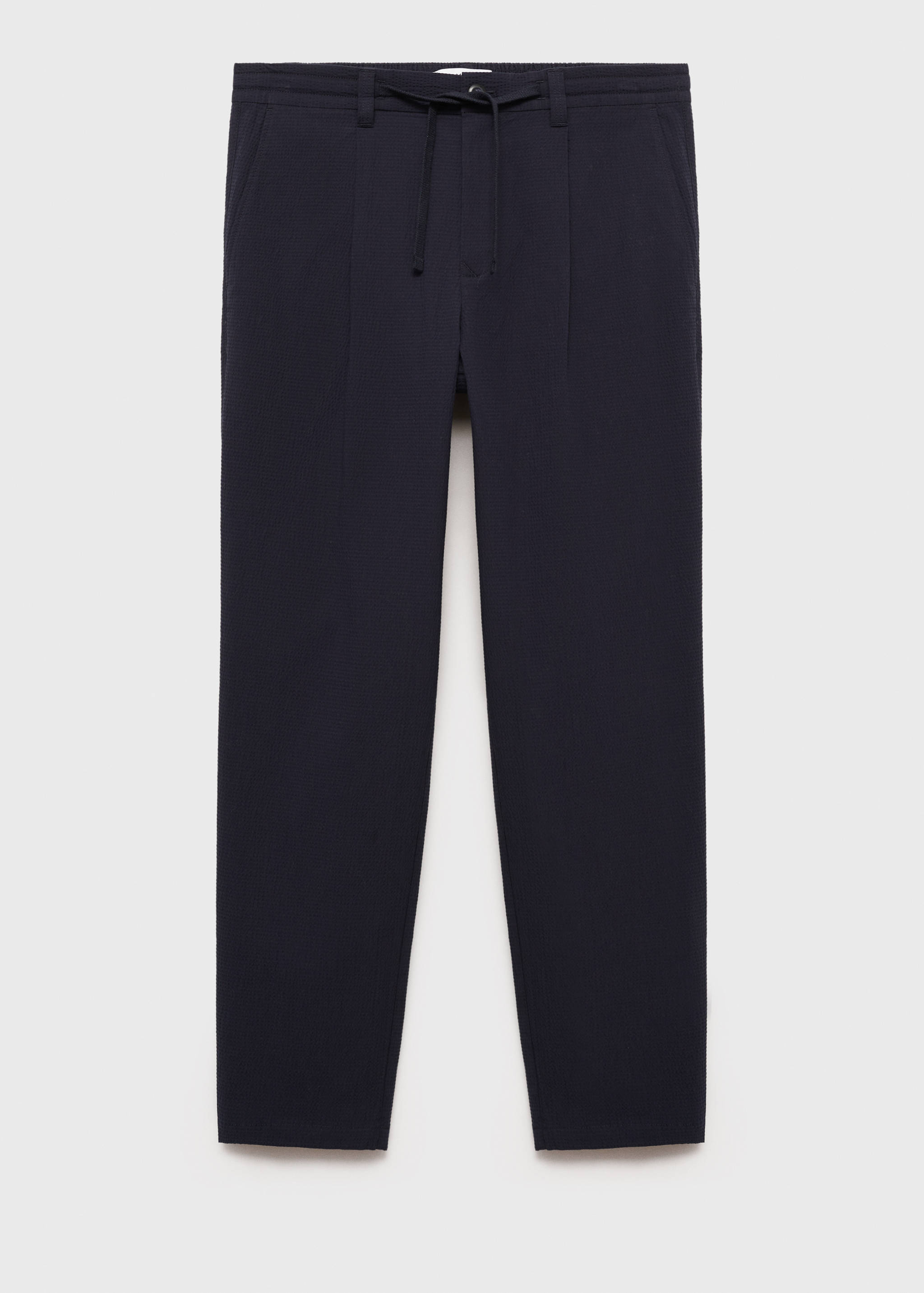 Seersucker cotton pants - Article without model