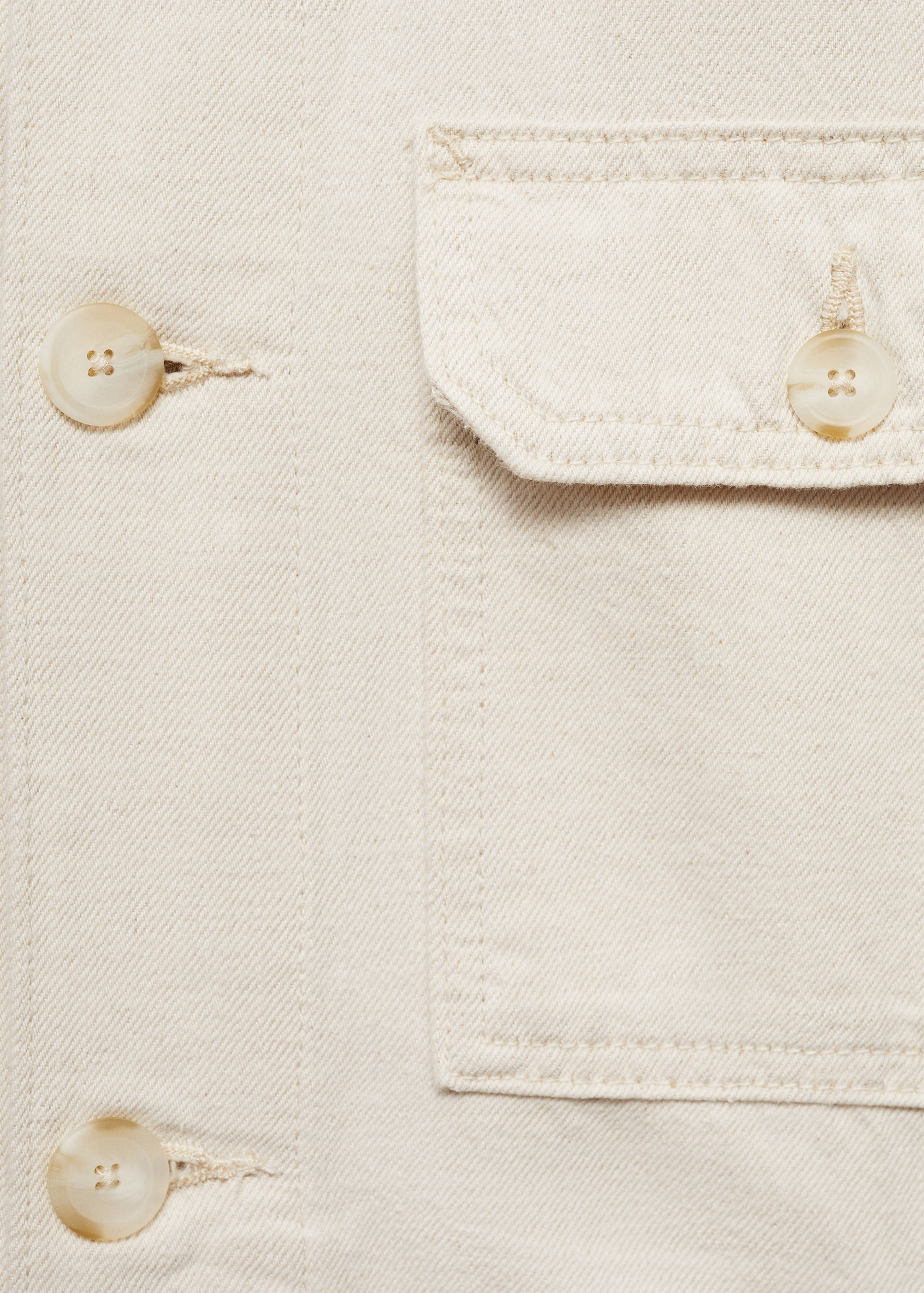 Linen-blend jacket with pockets - Details of the article 0