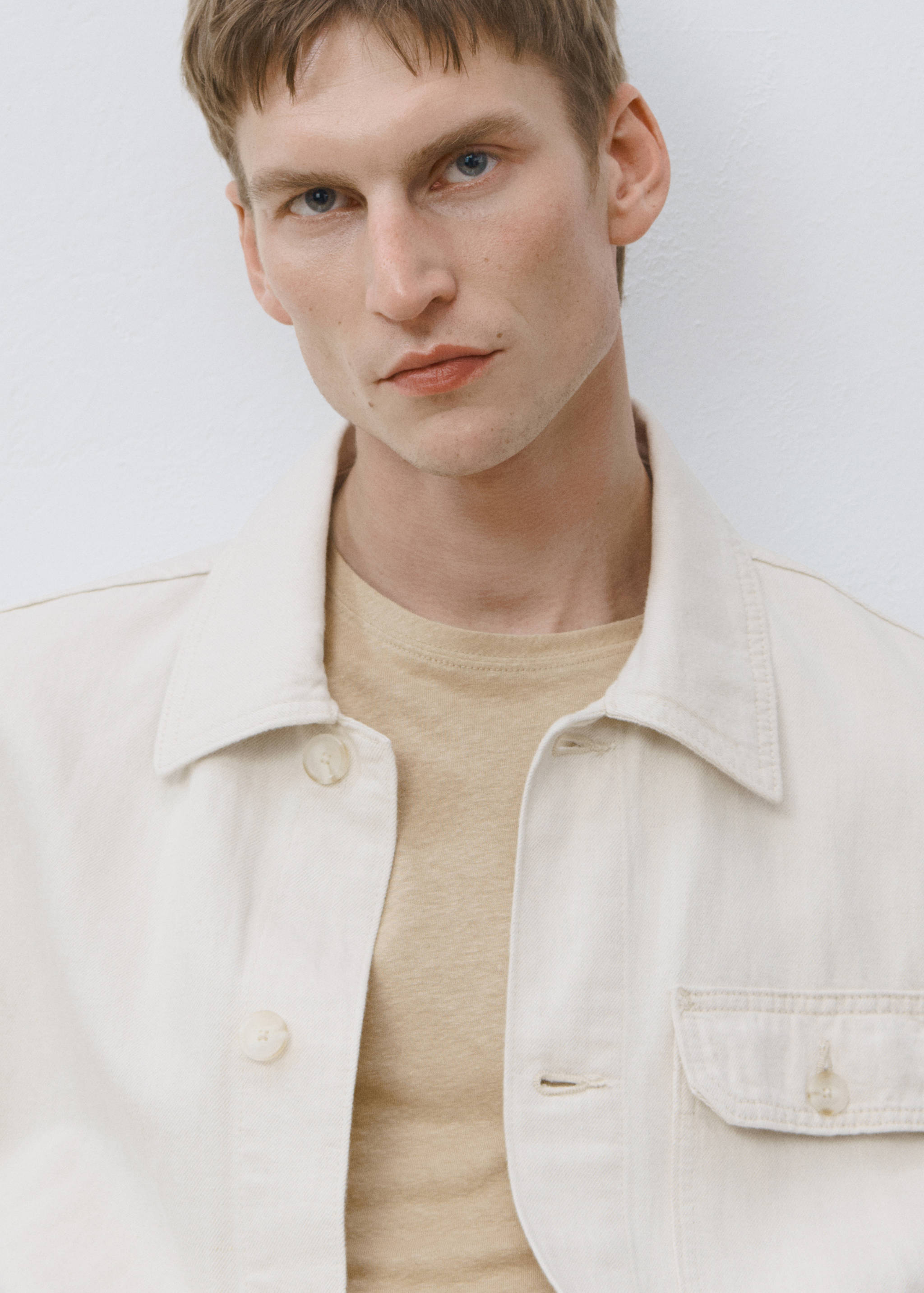 Linen-blend jacket with pockets - Details of the article 9