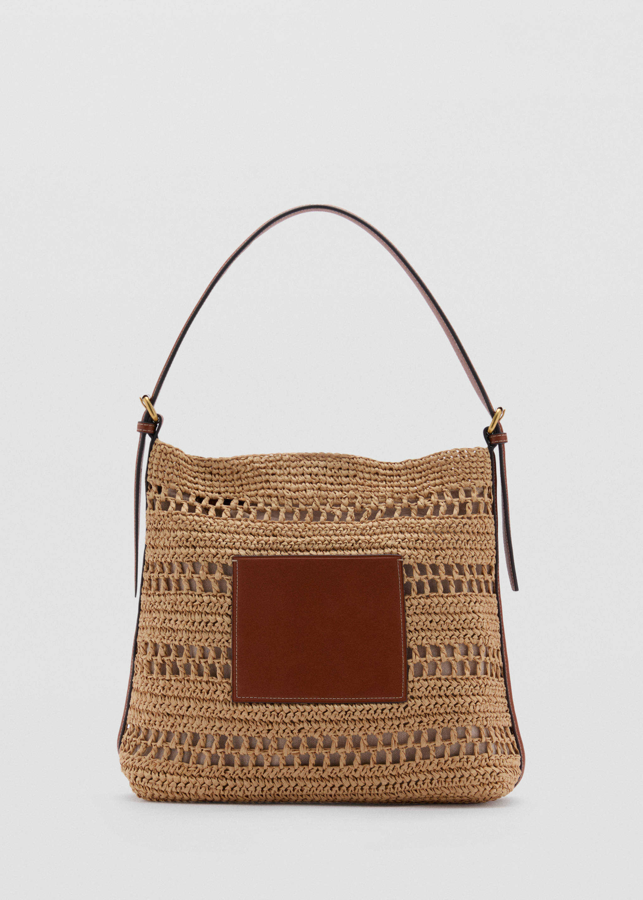 Сумка на плечевом ремне из натурального волокна - Изделие без модели