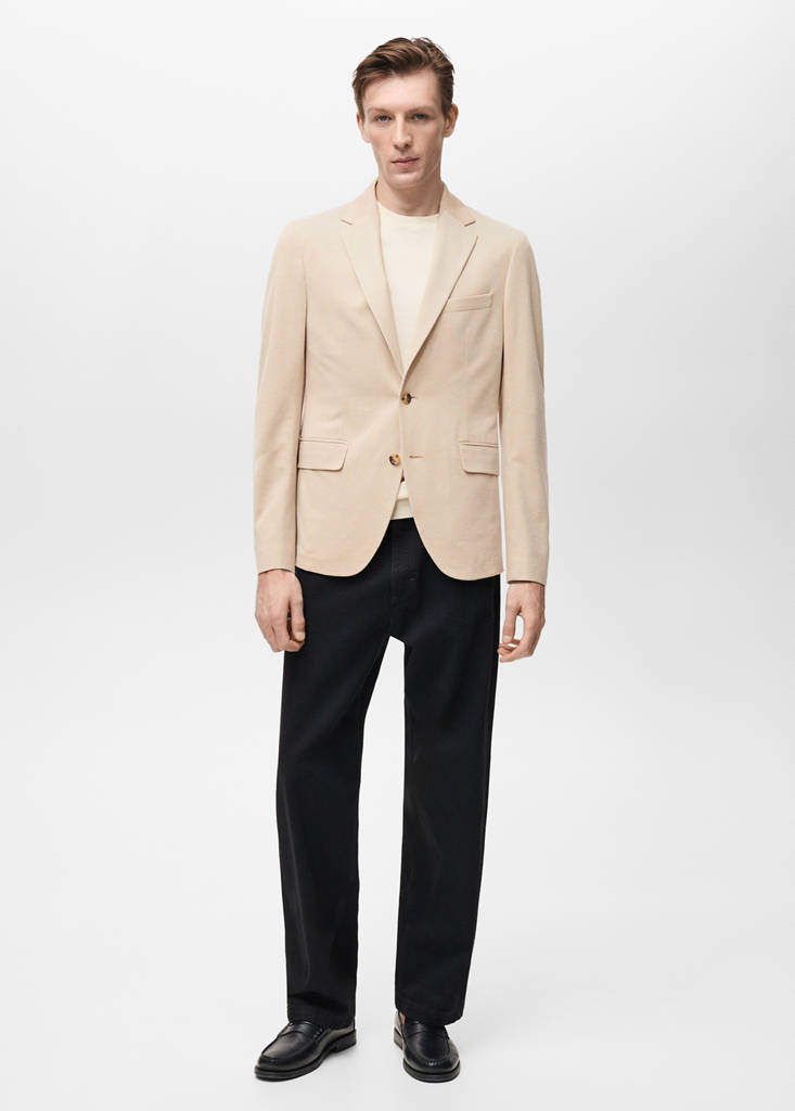MANGO MAN - Veste Verner slim-fit en coton beige - 50