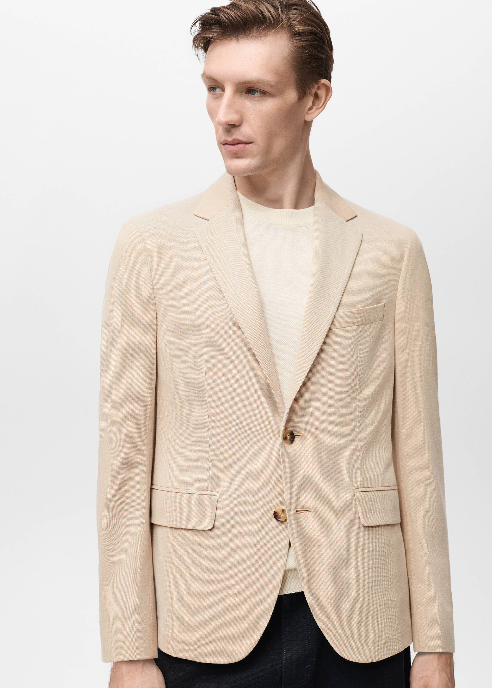 Verner slim-fit cotton jacket - Medium plane