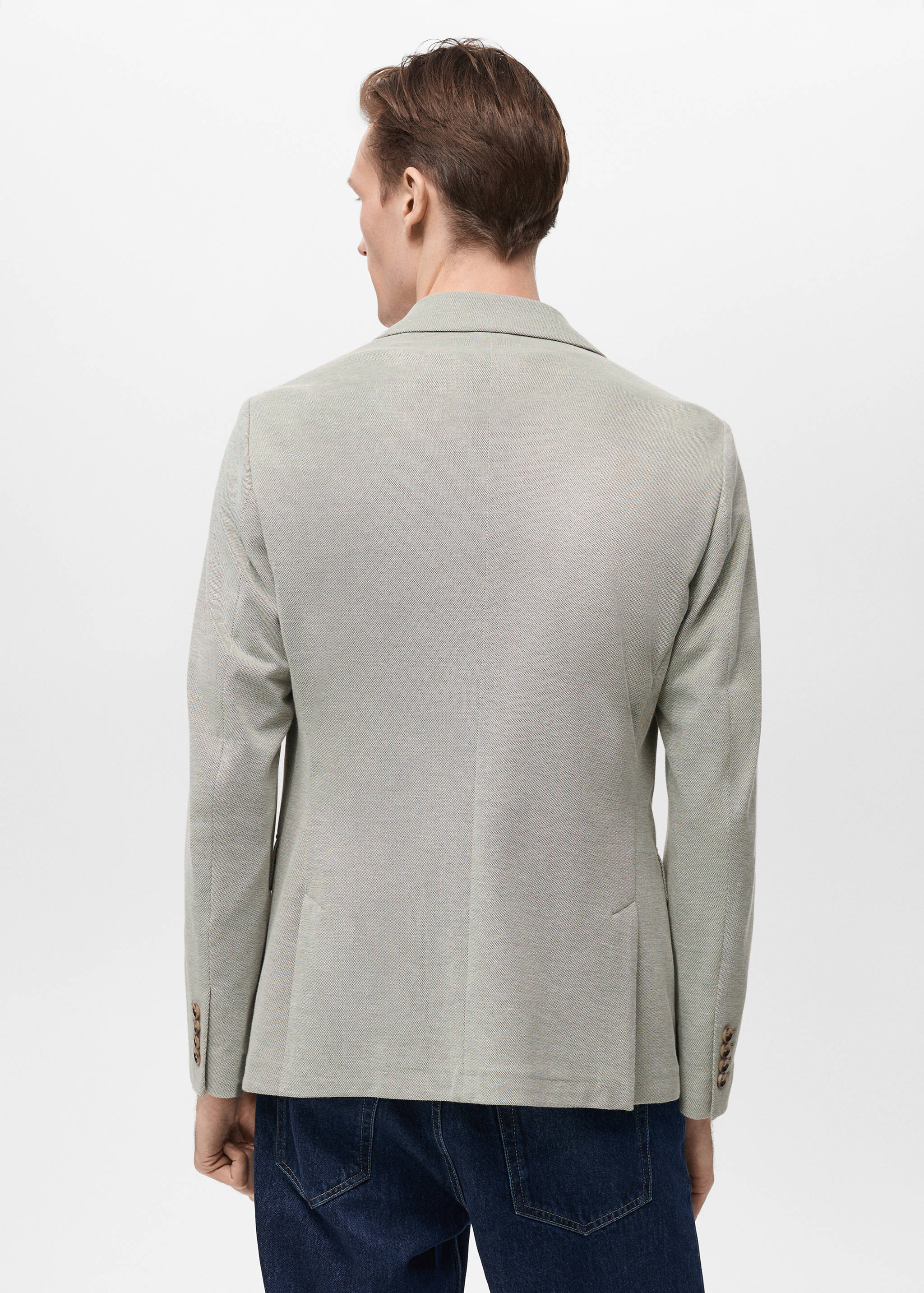 Verner slim-fit cotton jacket - Reverse of the article