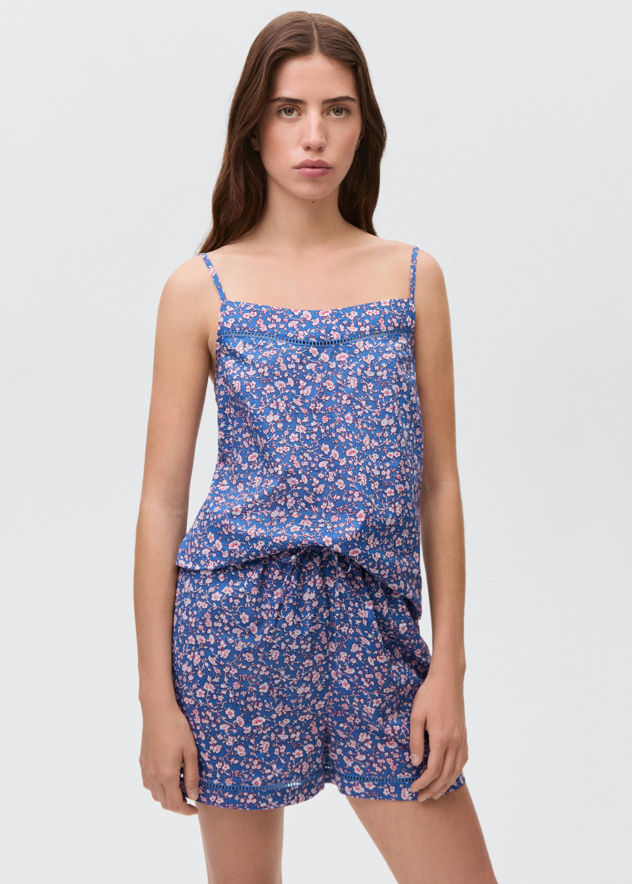 Floral-print pyjamas - Medium plane