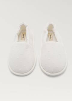 Poplin slippers — White 4
