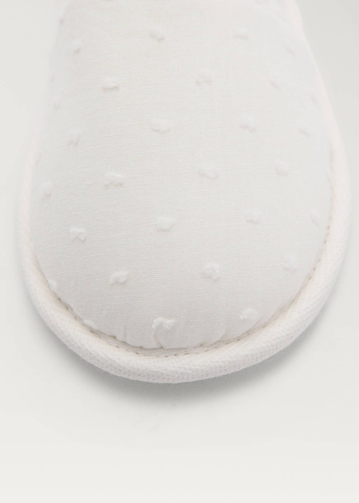 Poplin slippers — White