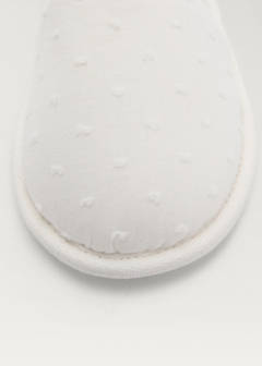 Poplin slippers — White 5