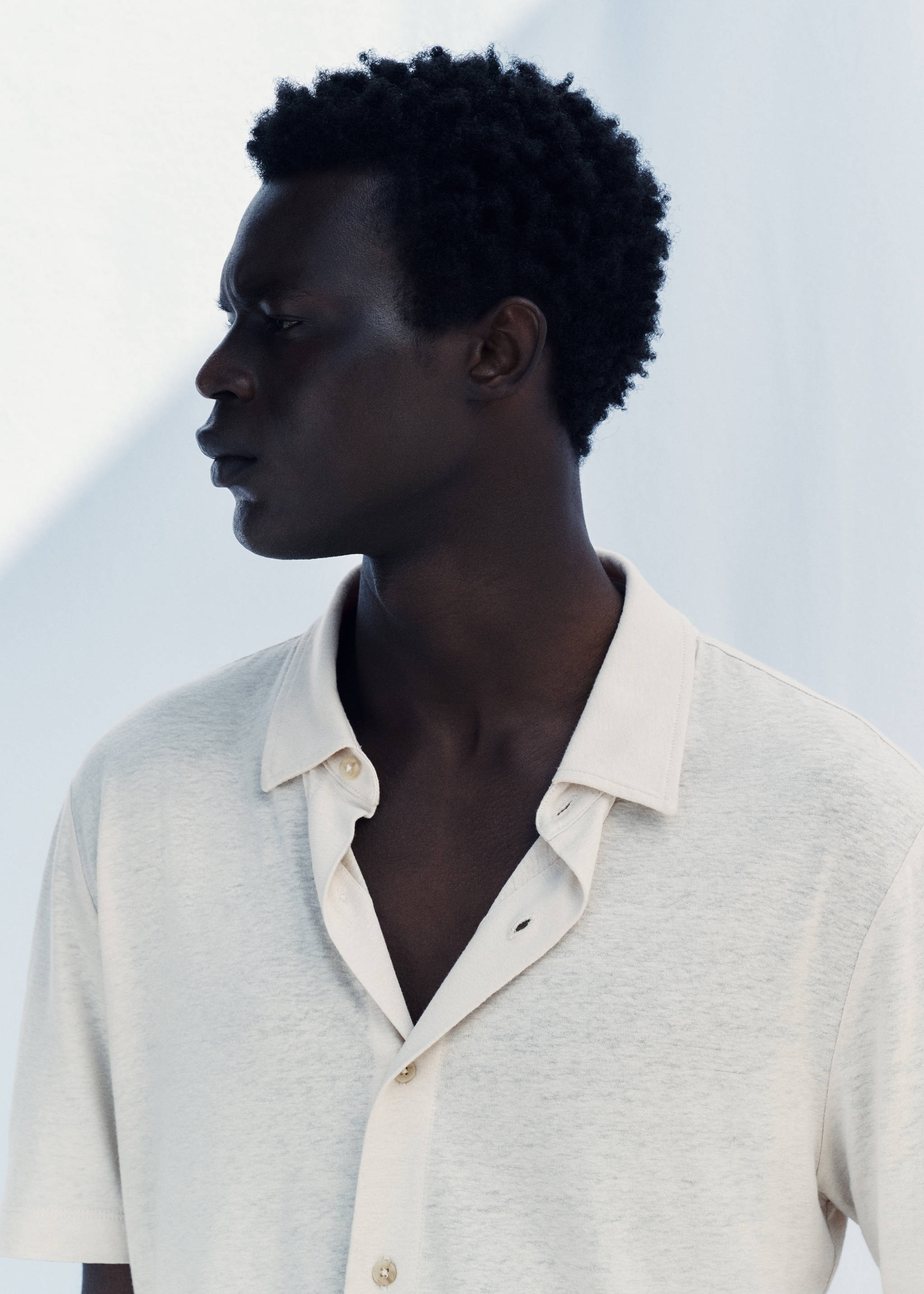 قميص بحجم متوسط من الكتان - تفاصيل المنتج 3