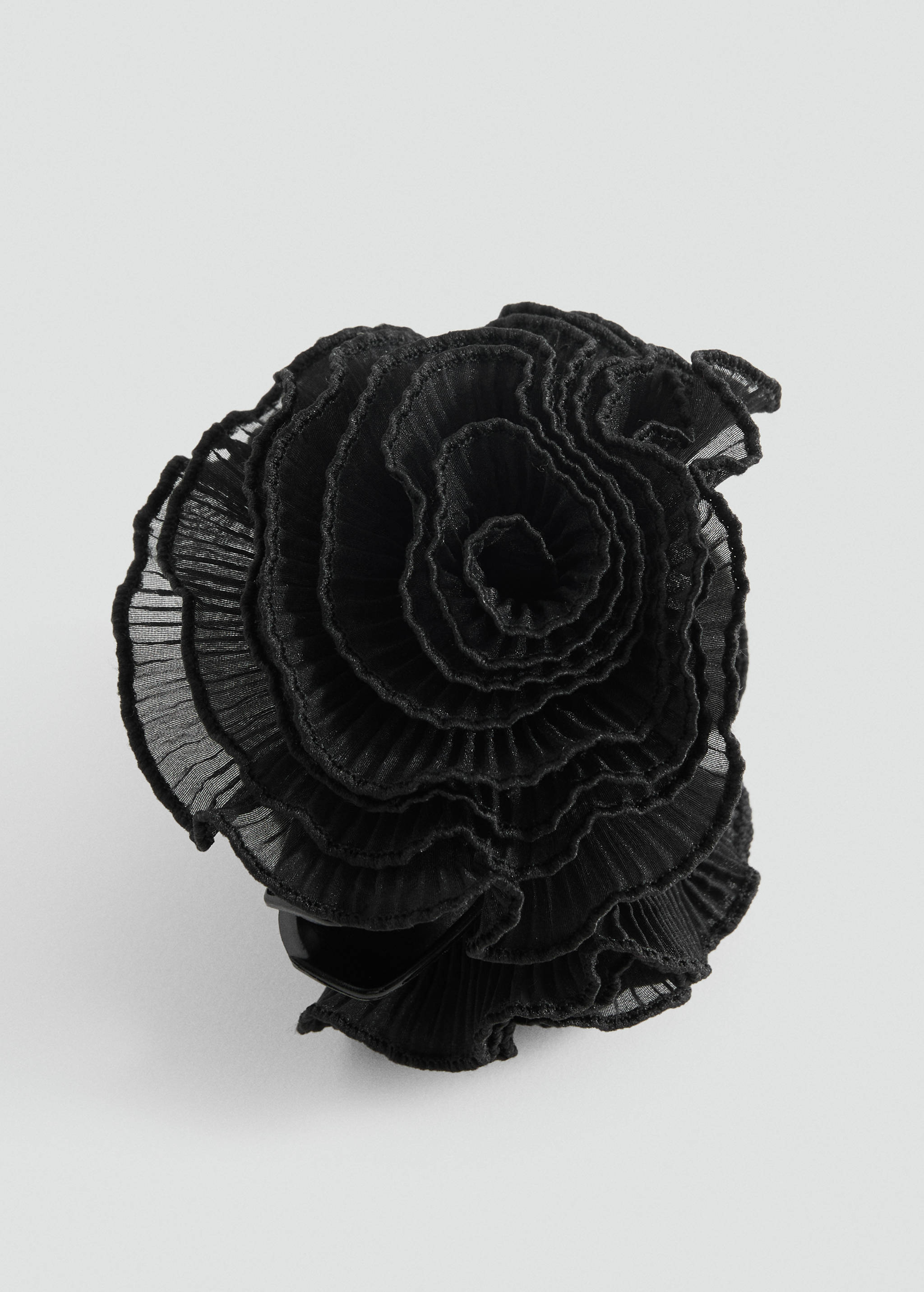 Textured-flower hair clip - Details of the article 1